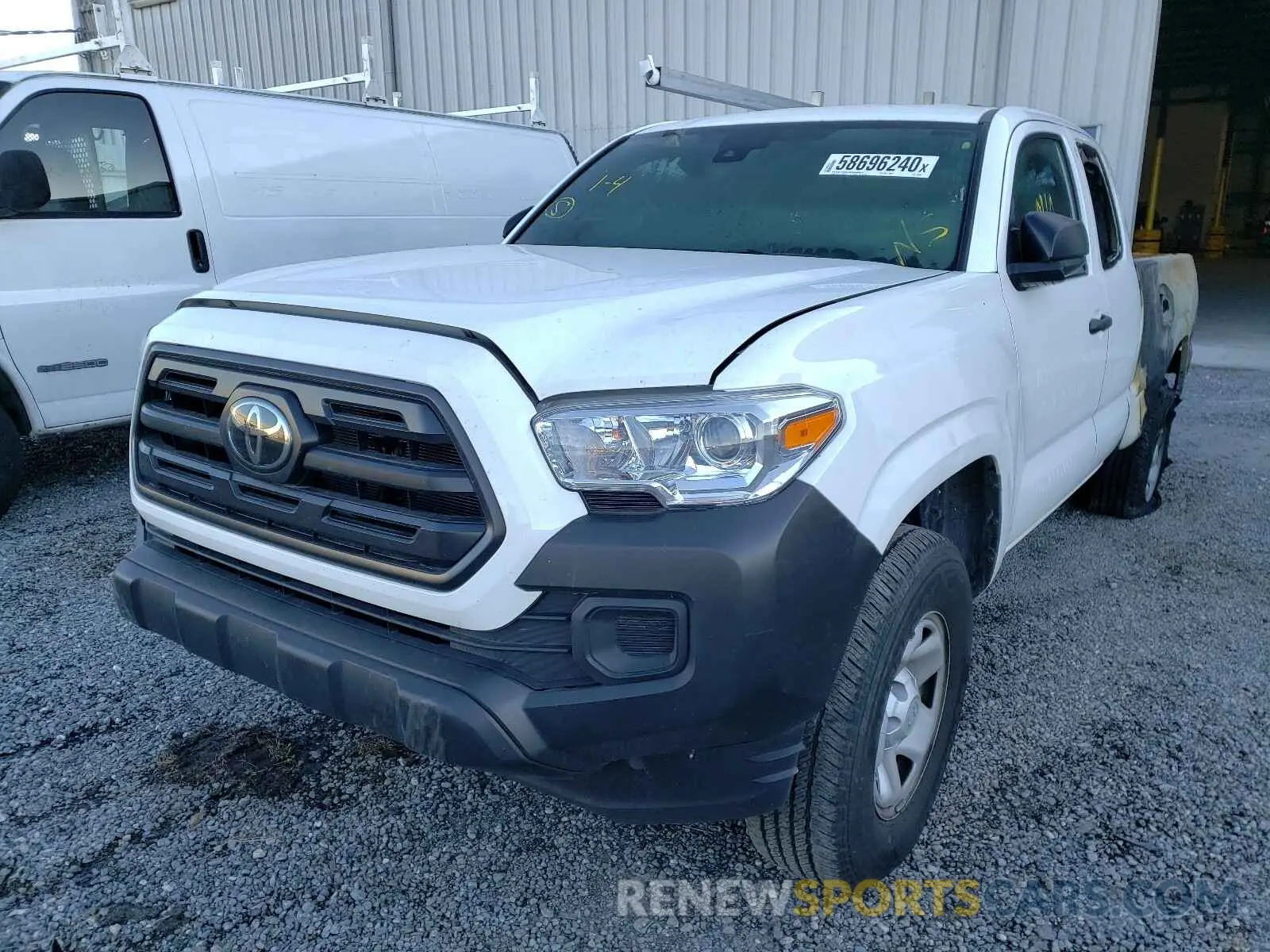 2 Photograph of a damaged car 5TFRX5GN7KX164969 TOYOTA TACOMA 2019