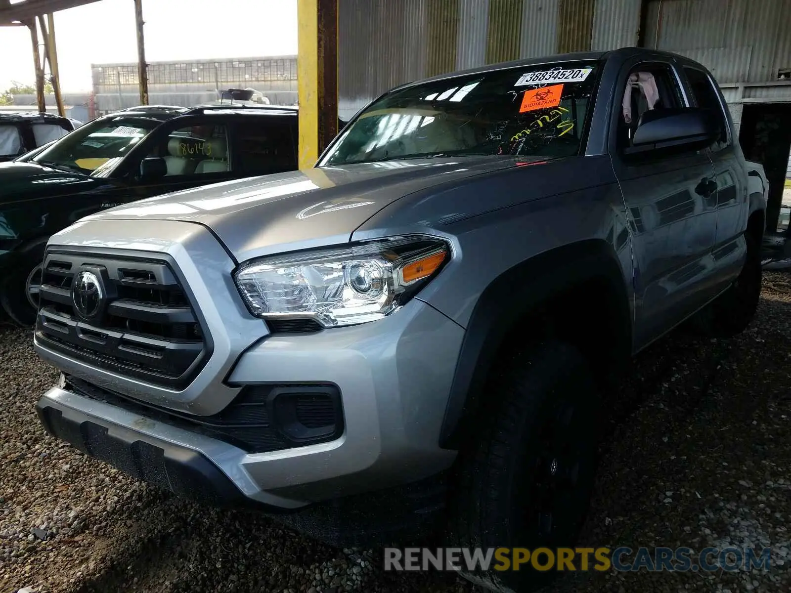 2 Photograph of a damaged car 5TFRZ5CN1KX086771 TOYOTA TACOMA 2019