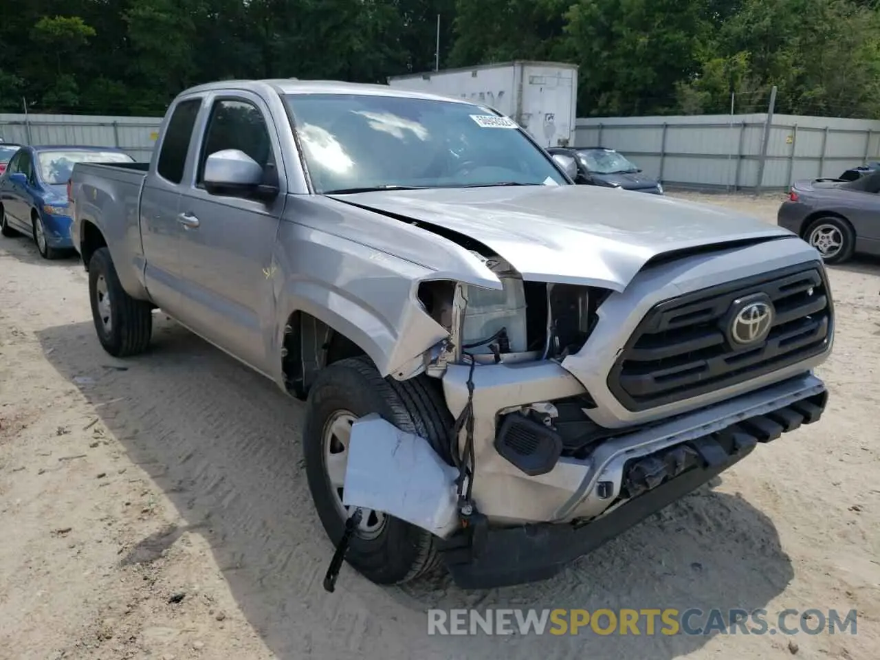1 Photograph of a damaged car 5TFRZ5CN2KX082700 TOYOTA TACOMA 2019