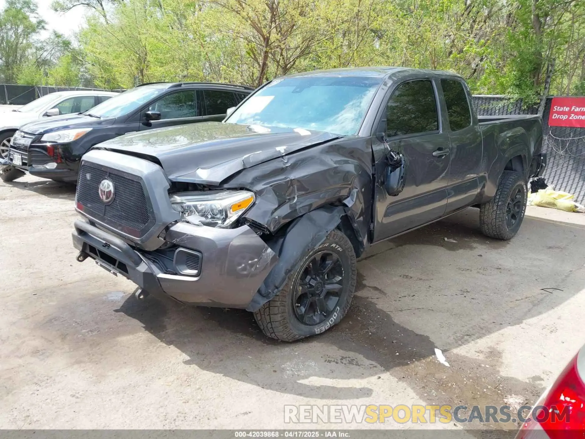 2 Фотография поврежденного автомобиля 5TFSX5EN1KX065827 TOYOTA TACOMA 2019