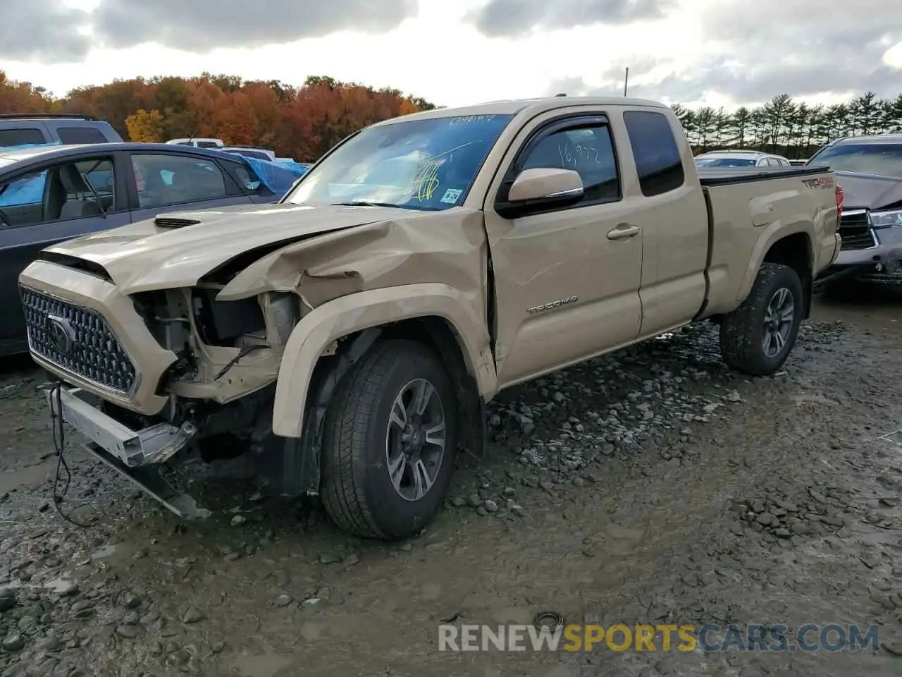 2 Photograph of a damaged car 5TFSZ5AN9KX207695 TOYOTA TACOMA 2019