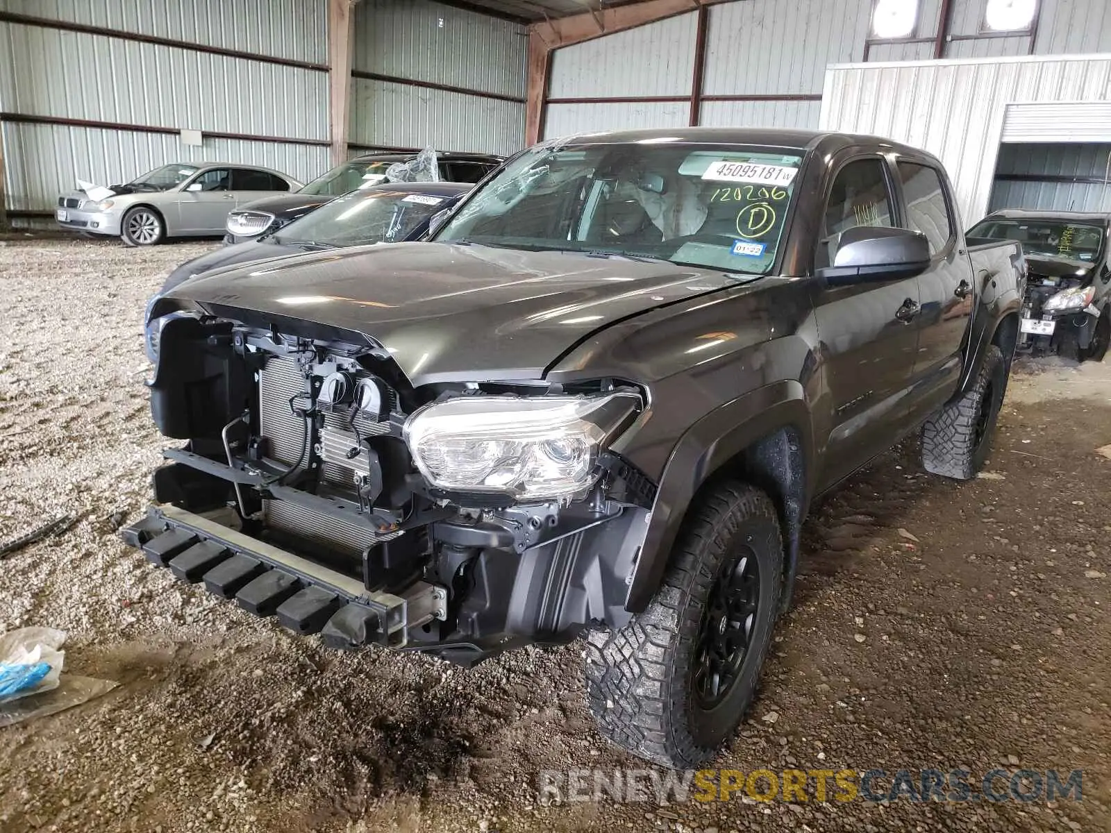 2 Photograph of a damaged car 3TMAZ5CN4LM120206 TOYOTA TACOMA 2020