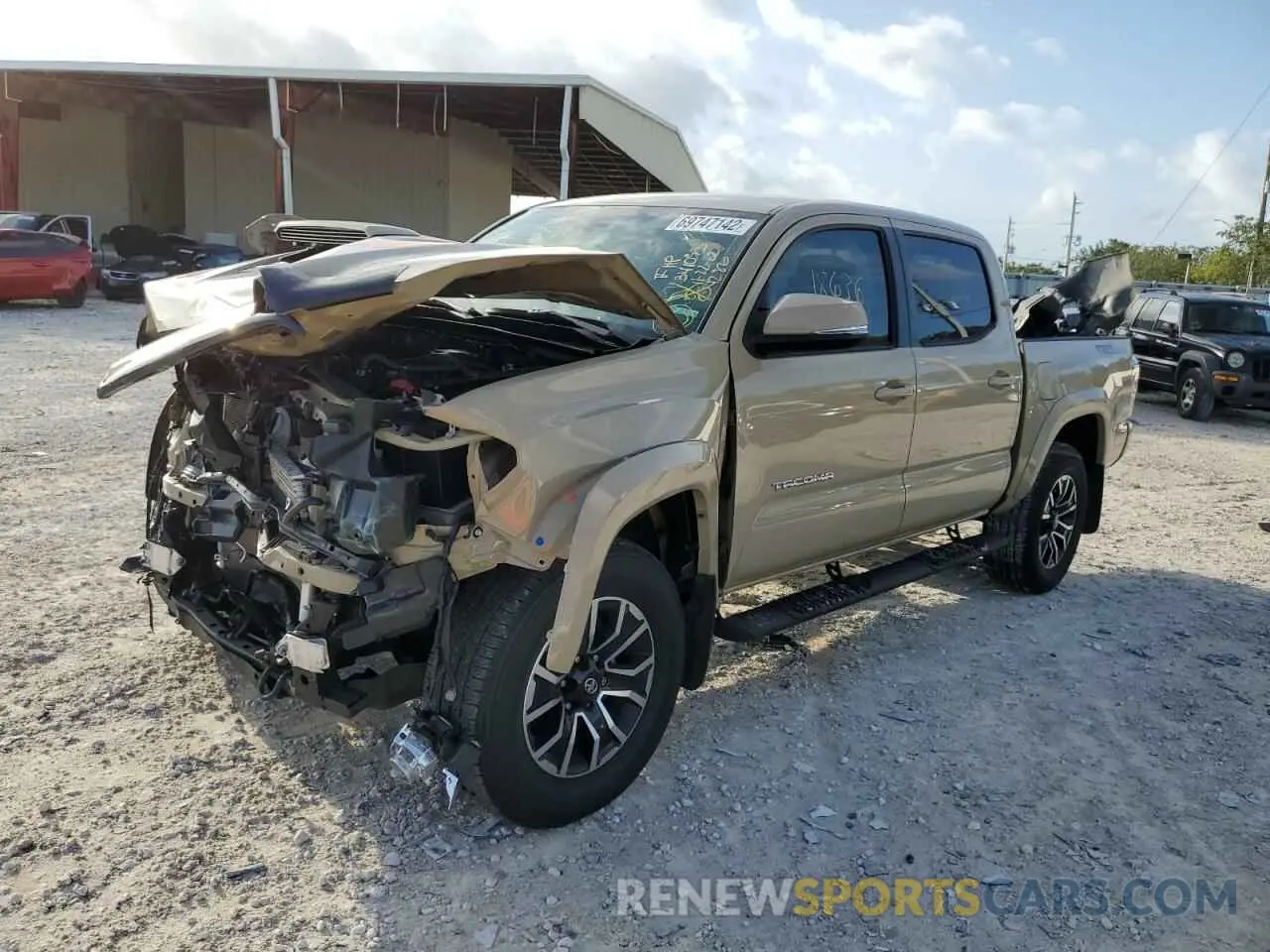 1 Photograph of a damaged car 3TMAZ5CN6LM131286 TOYOTA TACOMA 2020