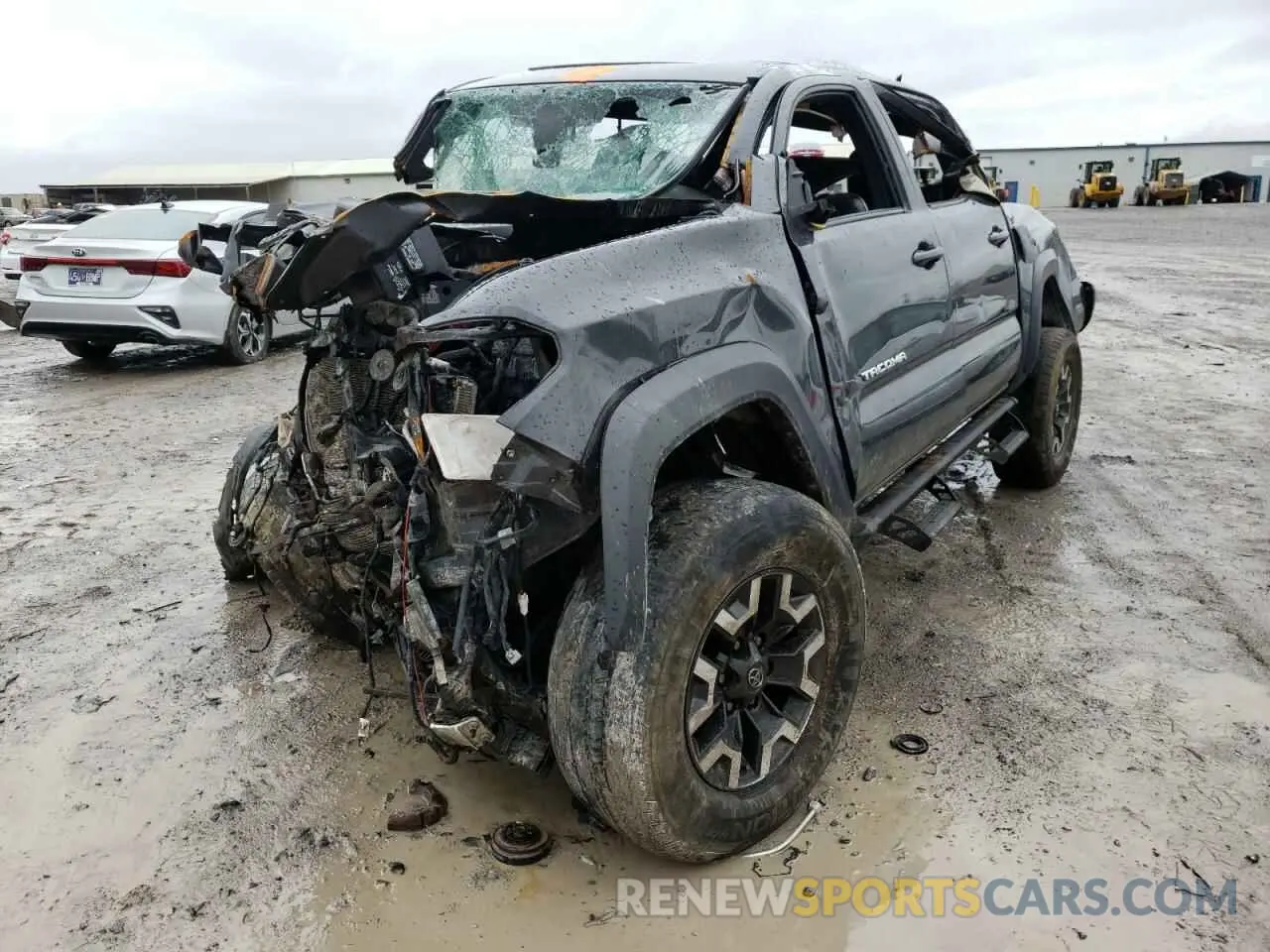 2 Photograph of a damaged car 3TMCZ5AN0LM302495 TOYOTA TACOMA 2020