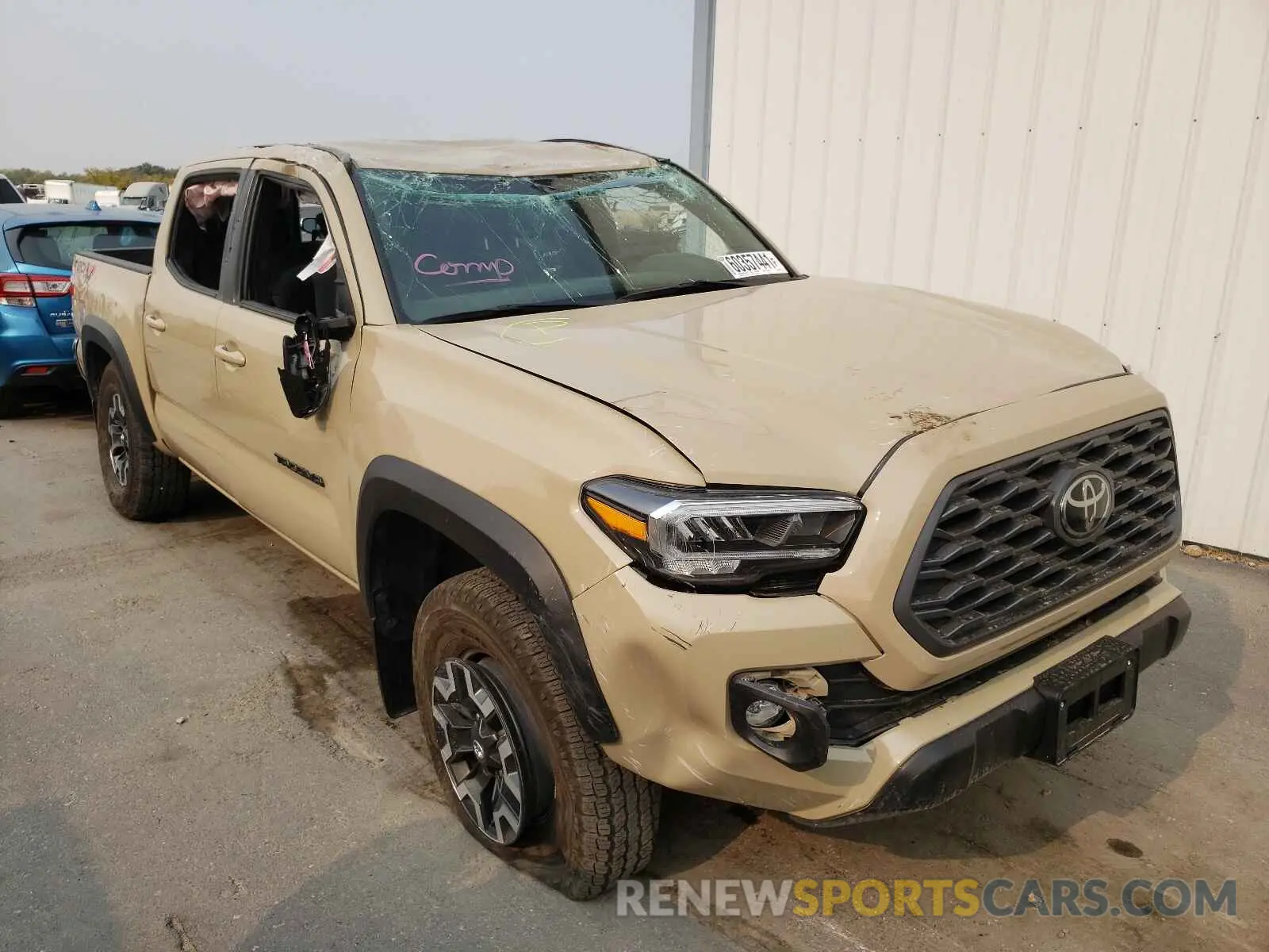 1 Photograph of a damaged car 3TMCZ5AN0LM314713 TOYOTA TACOMA 2020