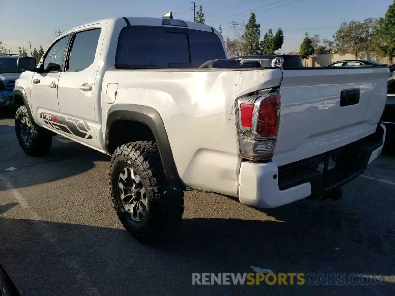 2 Photograph of a damaged car 3TMCZ5AN0LM354516 TOYOTA TACOMA 2020
