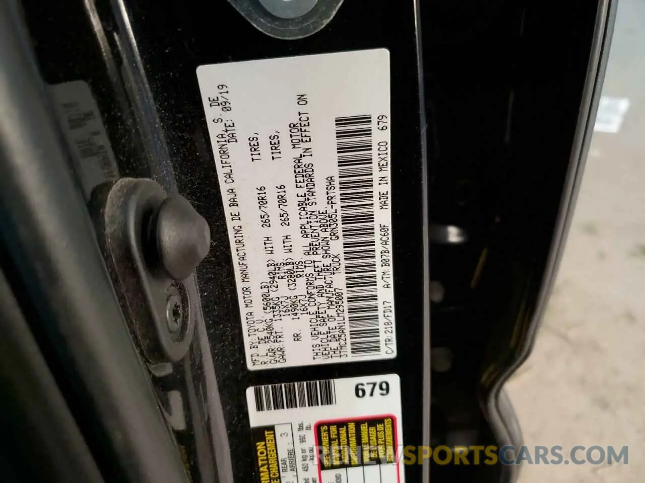 12 Photograph of a damaged car 3TMCZ5AN1LM295007 TOYOTA TACOMA 2020