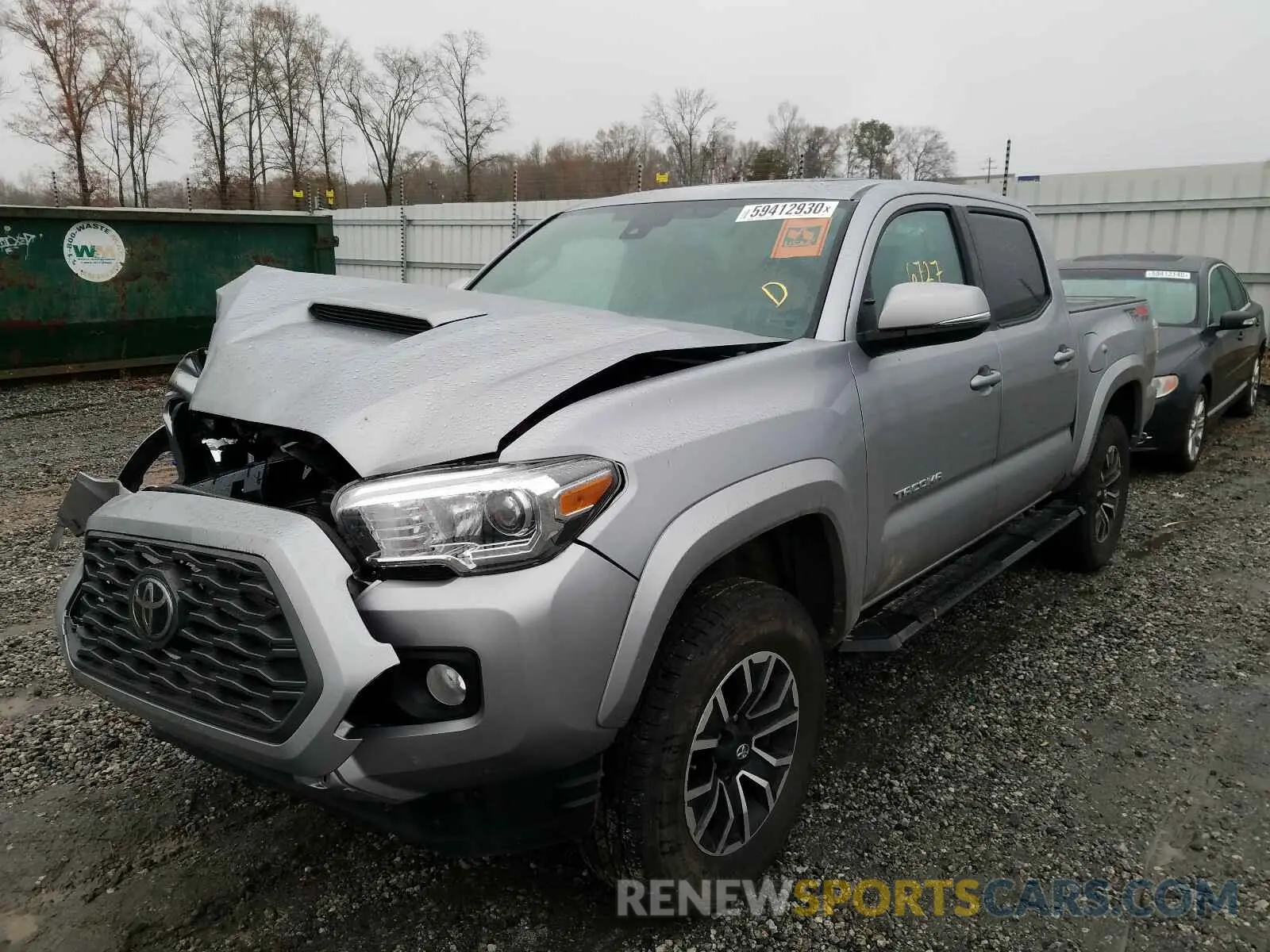 2 Photograph of a damaged car 3TMCZ5AN1LM299543 TOYOTA TACOMA 2020