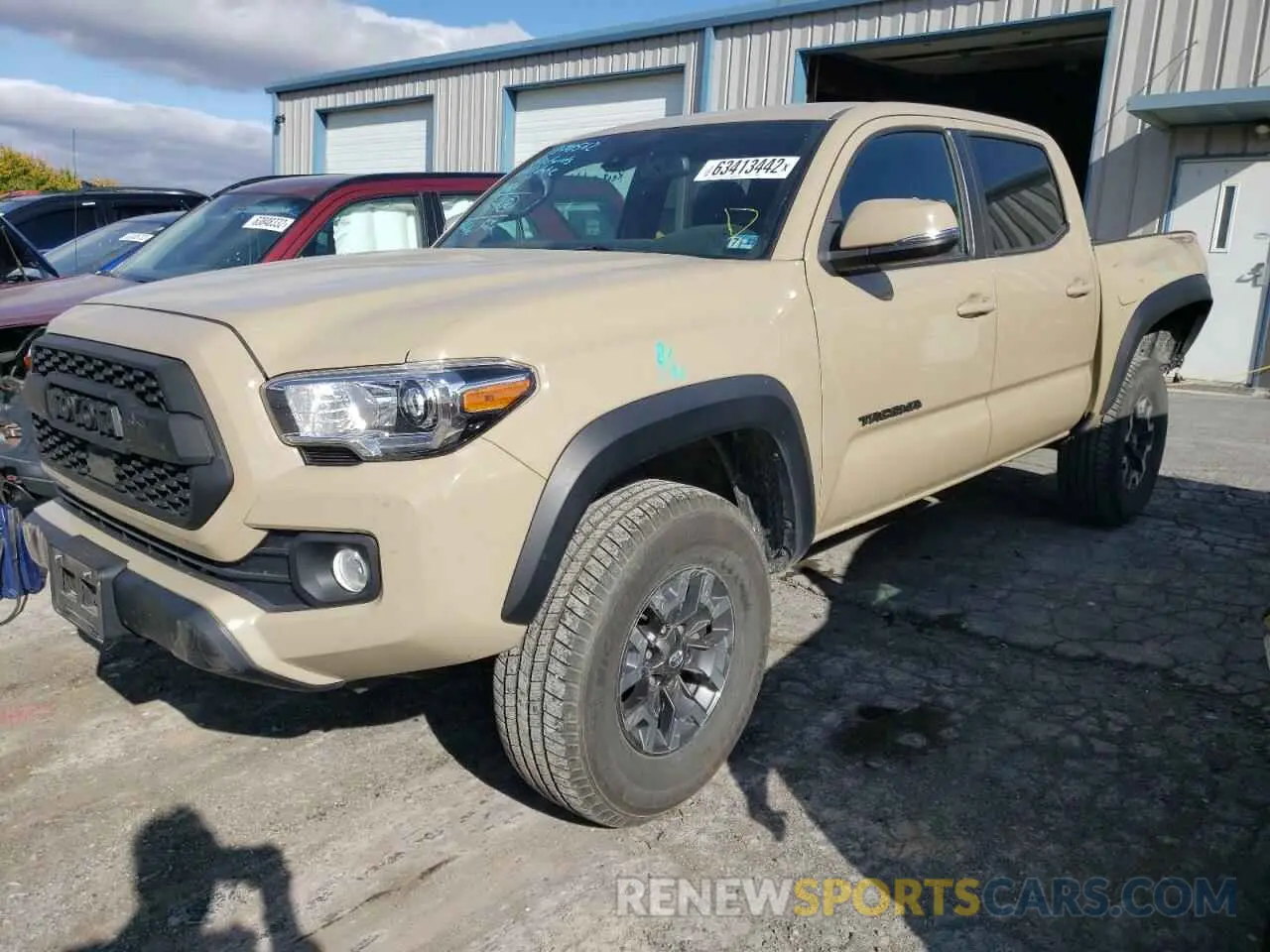 2 Photograph of a damaged car 3TMCZ5AN2LM293427 TOYOTA TACOMA 2020