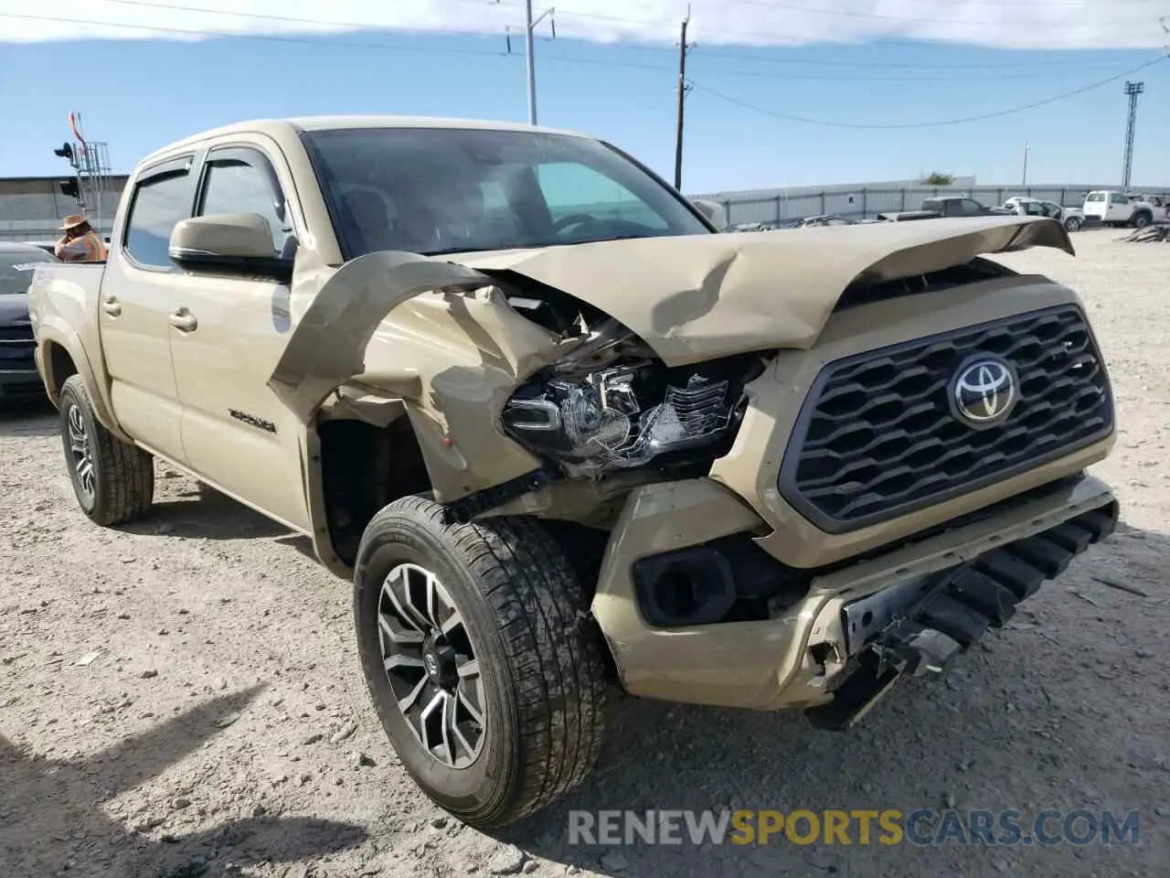 1 Photograph of a damaged car 3TMCZ5AN3LM332588 TOYOTA TACOMA 2020