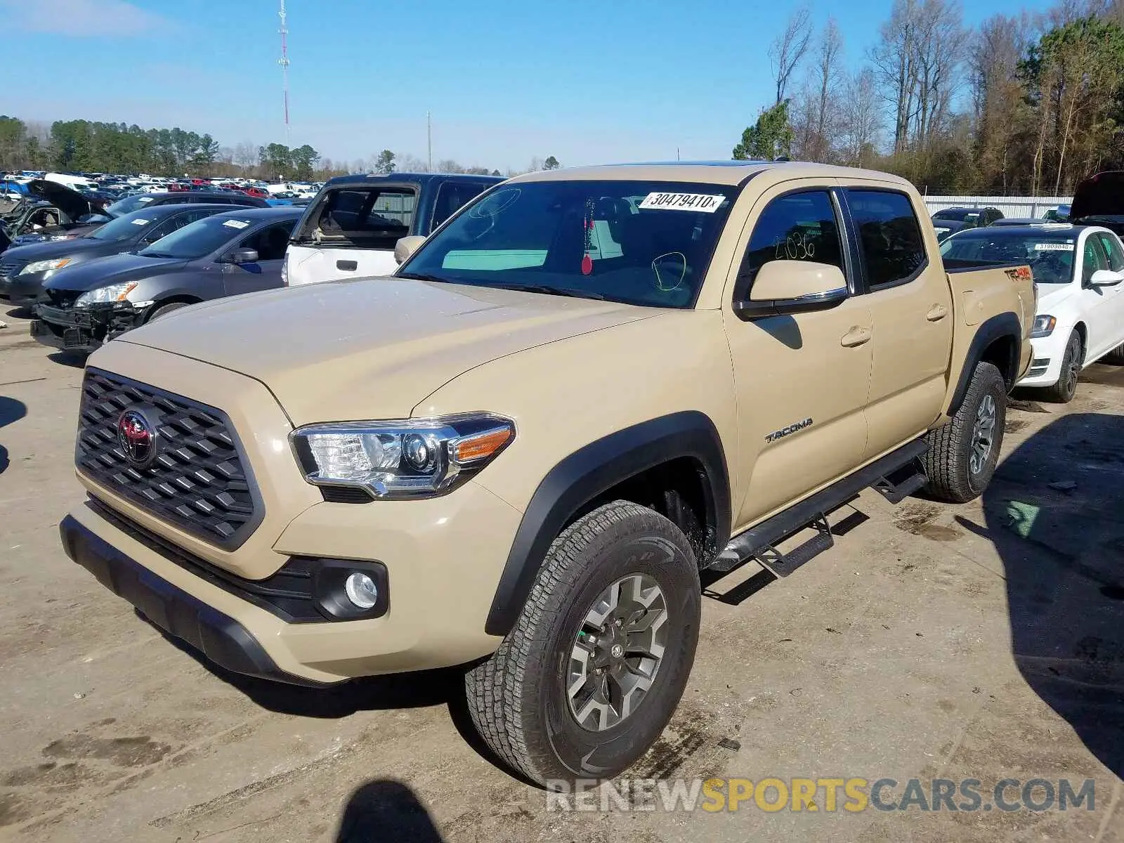 2 Photograph of a damaged car 3TMCZ5AN4LM303441 TOYOTA TACOMA 2020