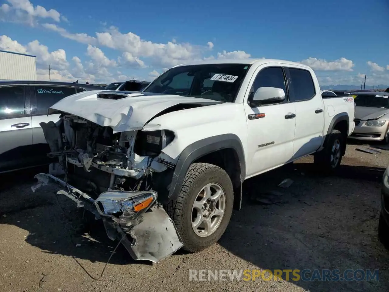 1 Photograph of a damaged car 3TMCZ5AN4LM312592 TOYOTA TACOMA 2020