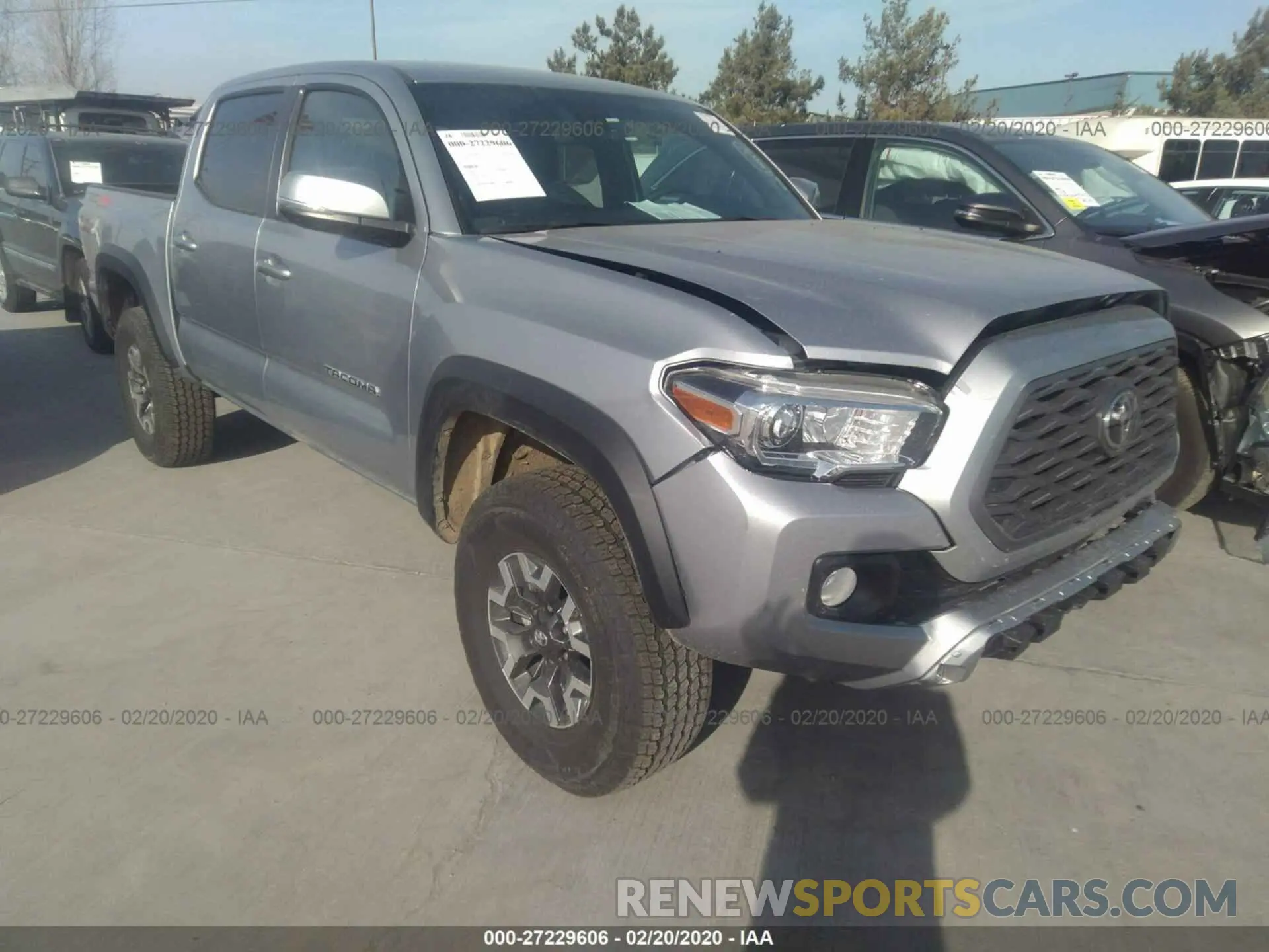 1 Photograph of a damaged car 3TMCZ5AN4LM316738 TOYOTA TACOMA 2020