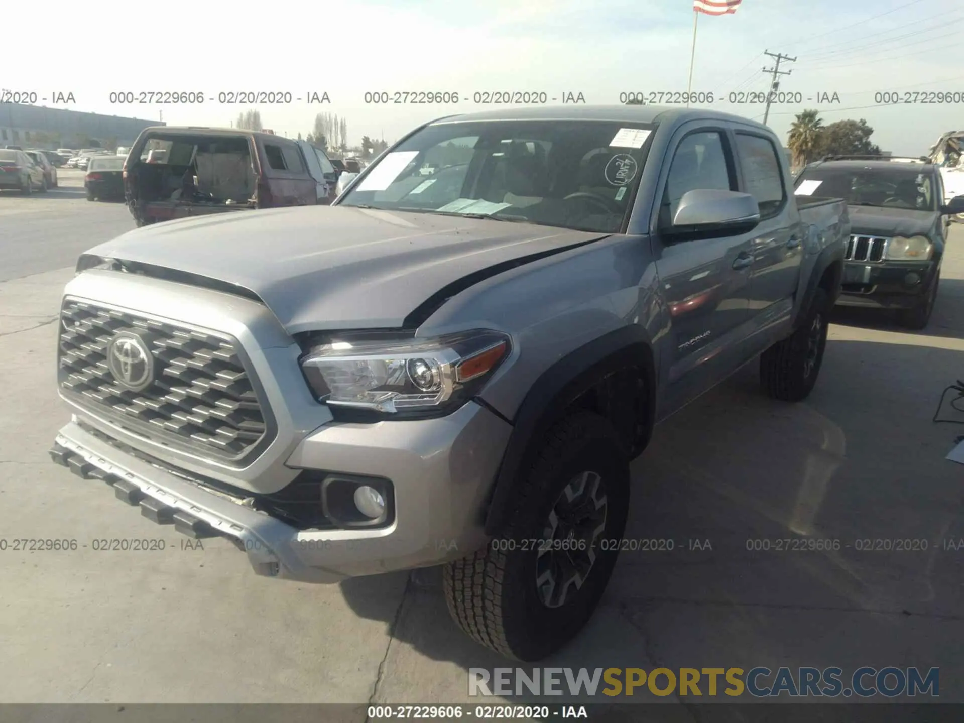 2 Photograph of a damaged car 3TMCZ5AN4LM316738 TOYOTA TACOMA 2020