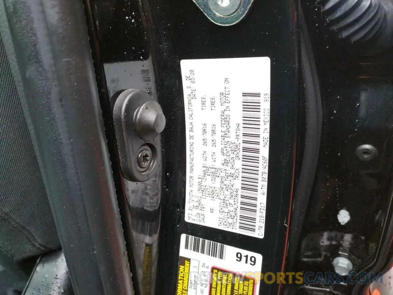 12 Фотография поврежденного автомобиля 3TMCZ5AN4LM339646 TOYOTA TACOMA 2020