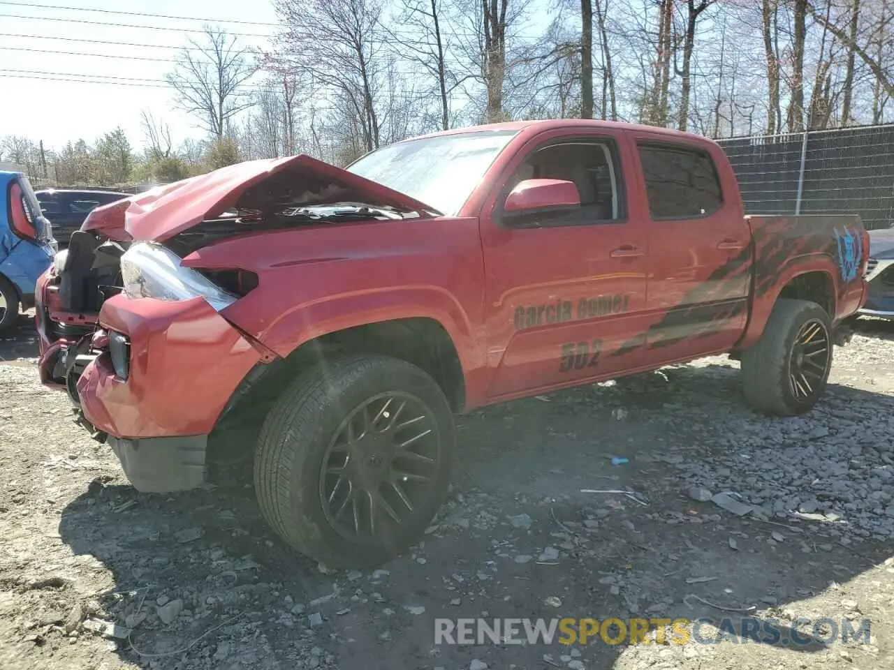 1 Photograph of a damaged car 3TMCZ5AN5LM364555 TOYOTA TACOMA 2020