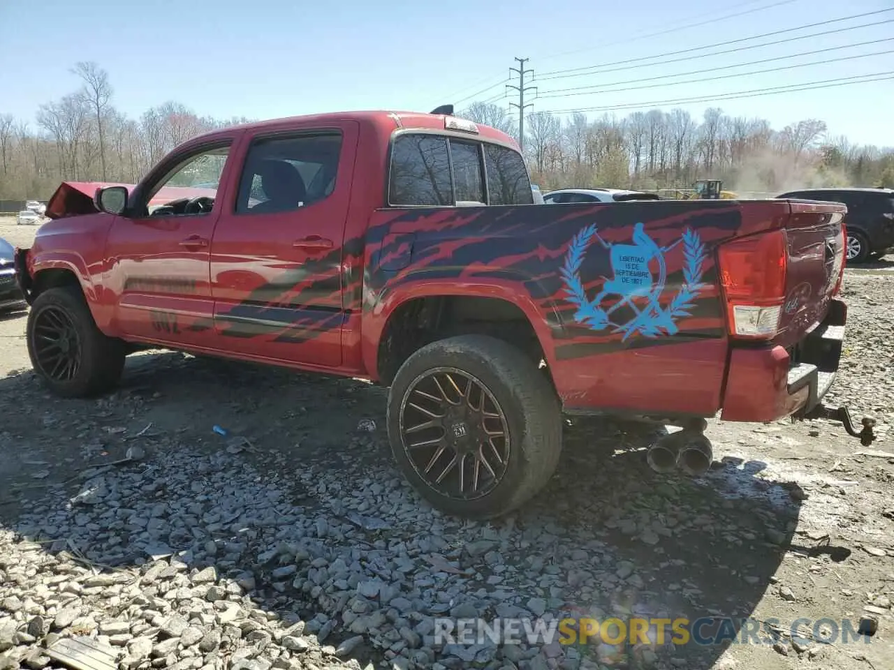 2 Photograph of a damaged car 3TMCZ5AN5LM364555 TOYOTA TACOMA 2020