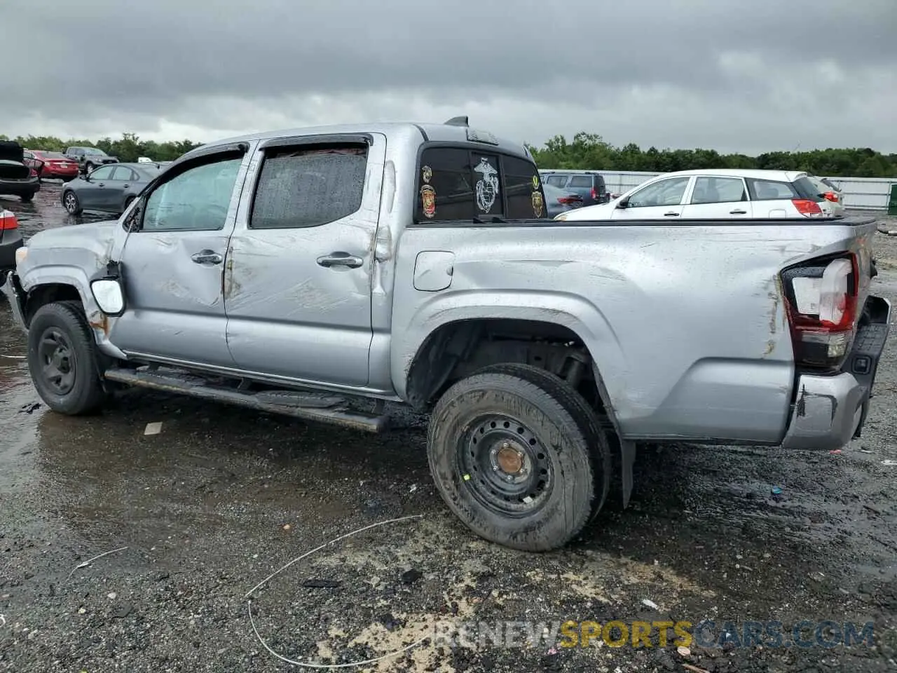 2 Photograph of a damaged car 3TMCZ5AN6LM307667 TOYOTA TACOMA 2020