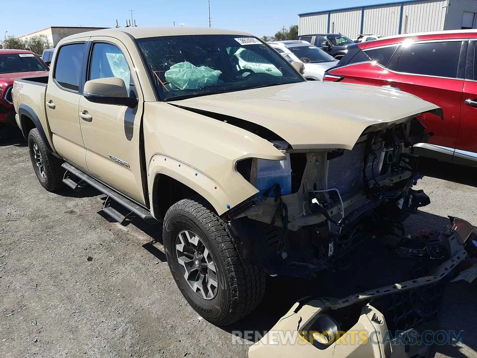 1 Photograph of a damaged car 3TMCZ5AN6LM357808 TOYOTA TACOMA 2020