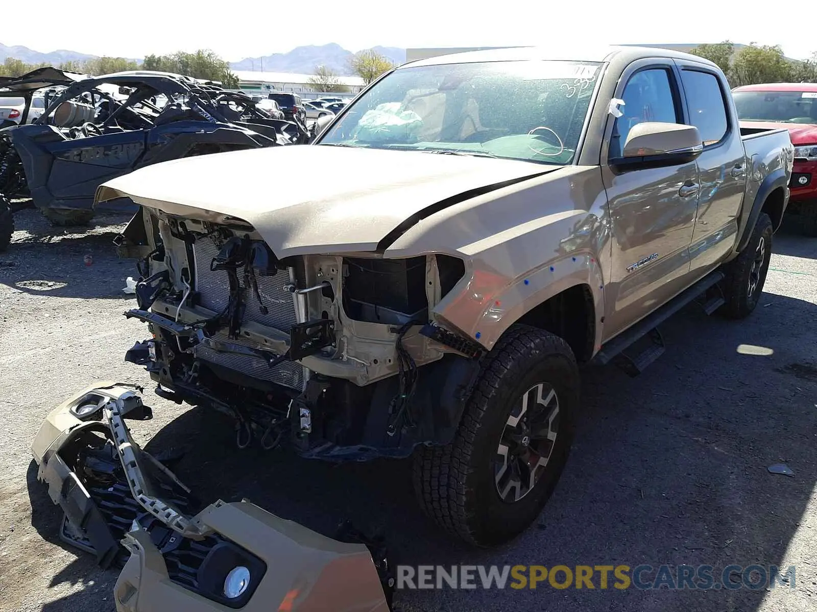 2 Photograph of a damaged car 3TMCZ5AN6LM357808 TOYOTA TACOMA 2020