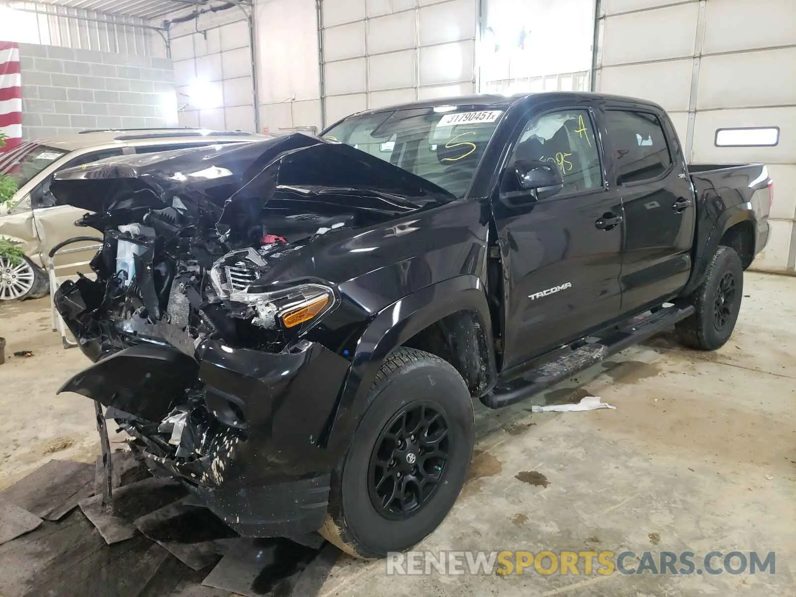 2 Photograph of a damaged car 3TMCZ5AN7LM300498 TOYOTA TACOMA 2020