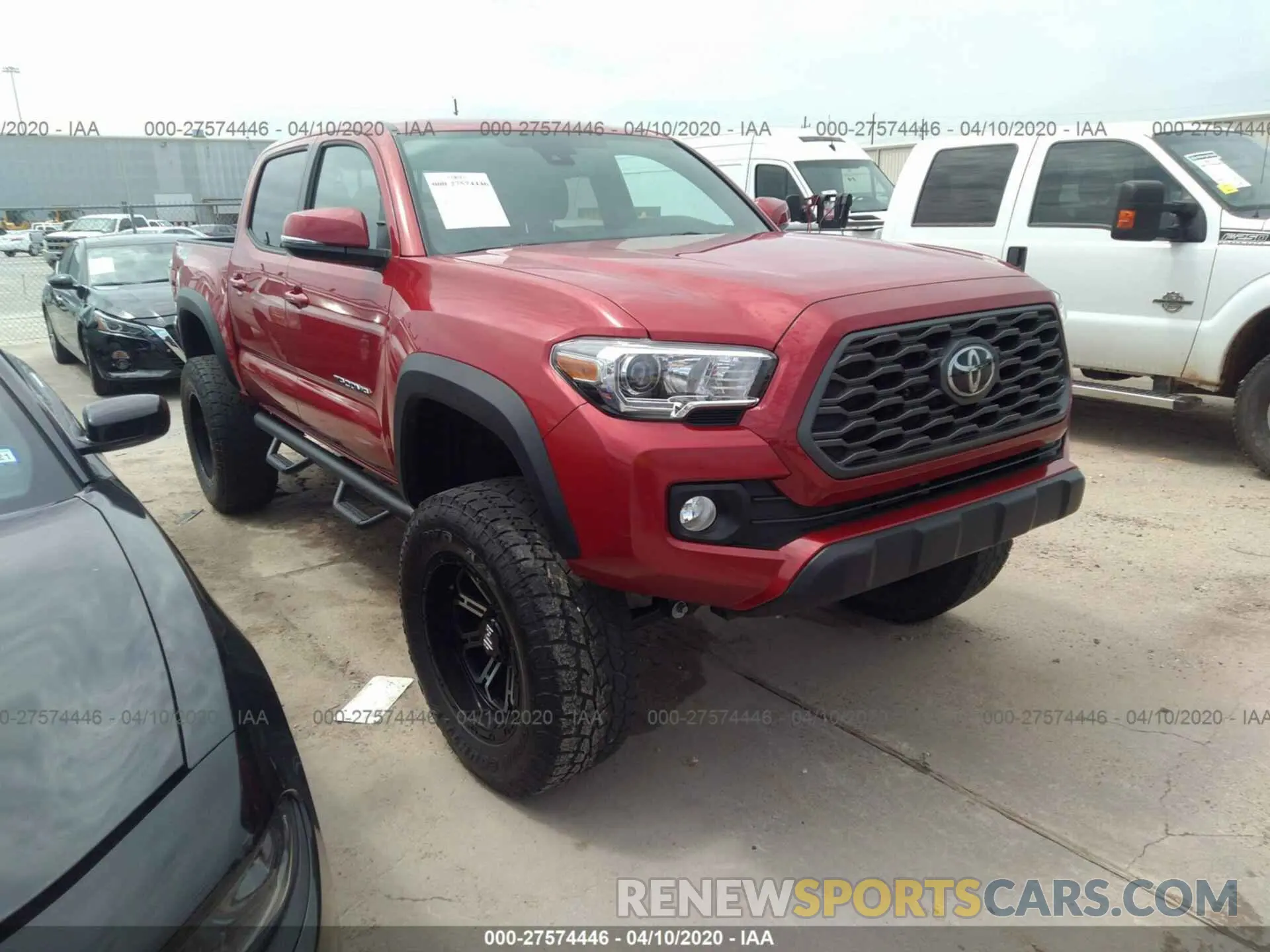 1 Photograph of a damaged car 3TMCZ5AN8LM319965 TOYOTA TACOMA 2020
