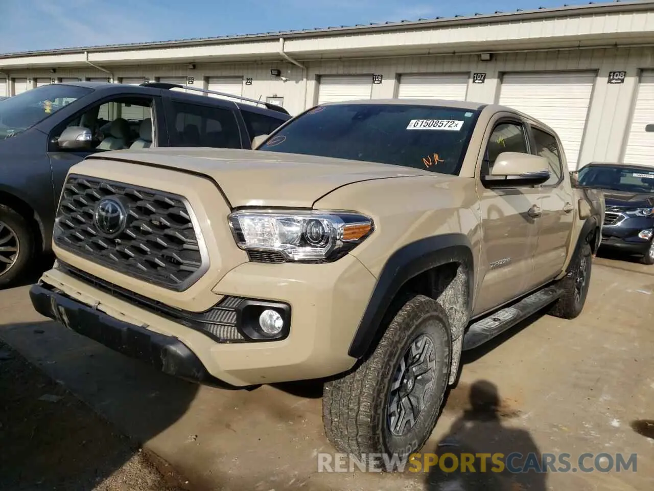2 Photograph of a damaged car 3TMCZ5AN9LM313673 TOYOTA TACOMA 2020