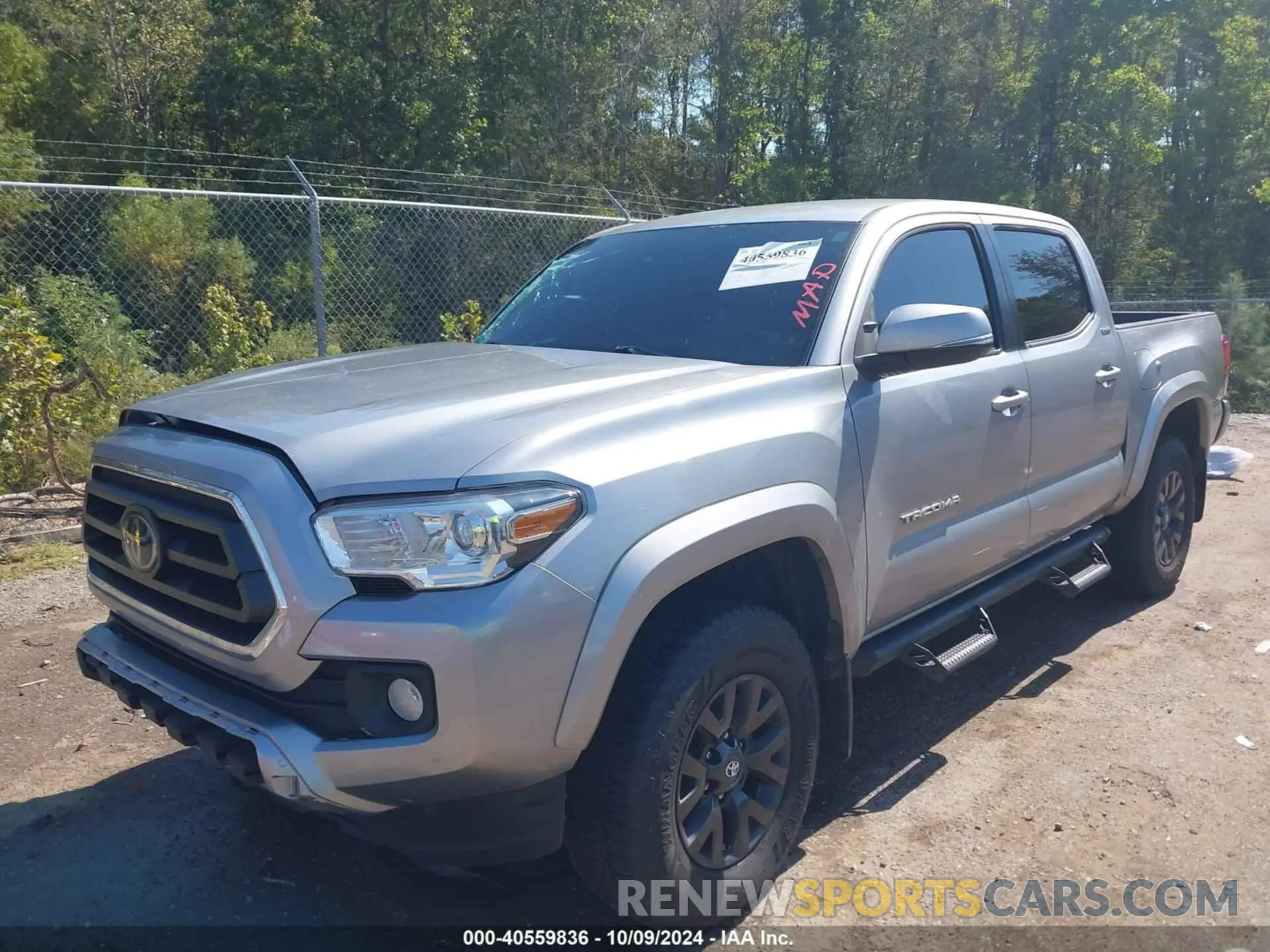 2 Photograph of a damaged car 3TMCZ5ANXLM290081 TOYOTA TACOMA 2020