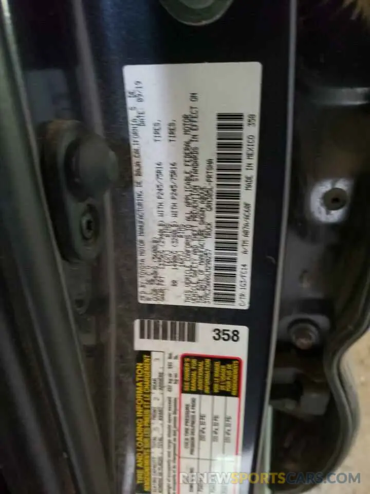 10 Photograph of a damaged car 3TMCZ5ANXLM290257 TOYOTA TACOMA 2020