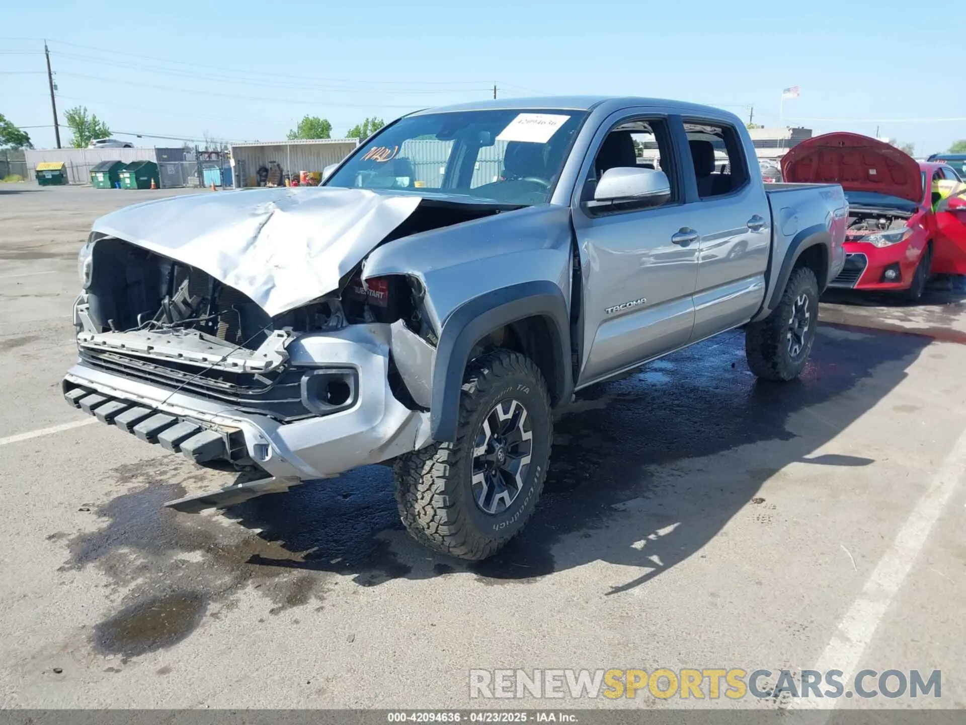 2 Photograph of a damaged car 3TMCZ5ANXLM344835 TOYOTA TACOMA 2020