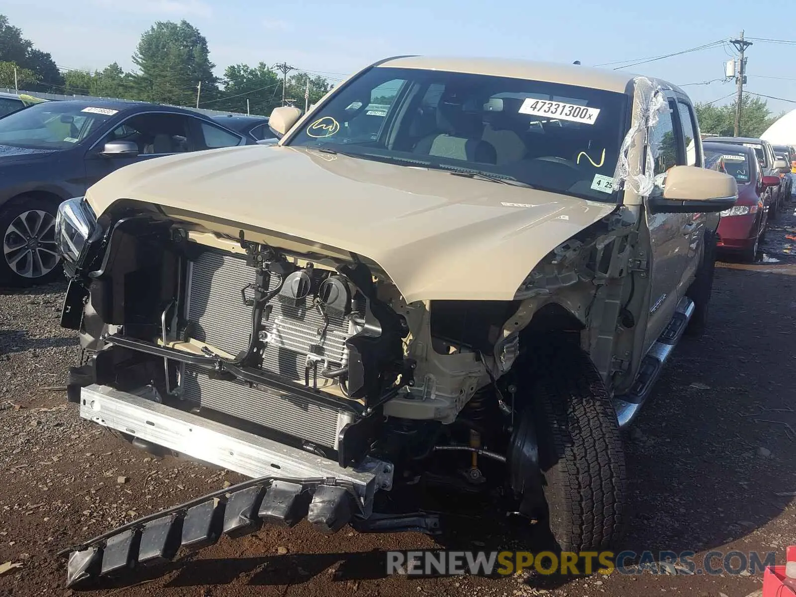 2 Photograph of a damaged car 3TMDZ5BN6LM088213 TOYOTA TACOMA 2020