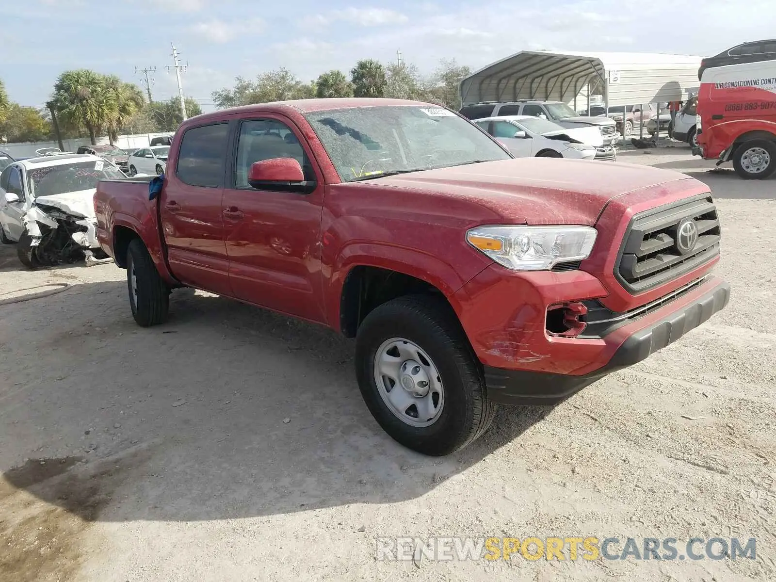 1 Photograph of a damaged car 5TFAX5GN6LX173595 TOYOTA TACOMA 2020