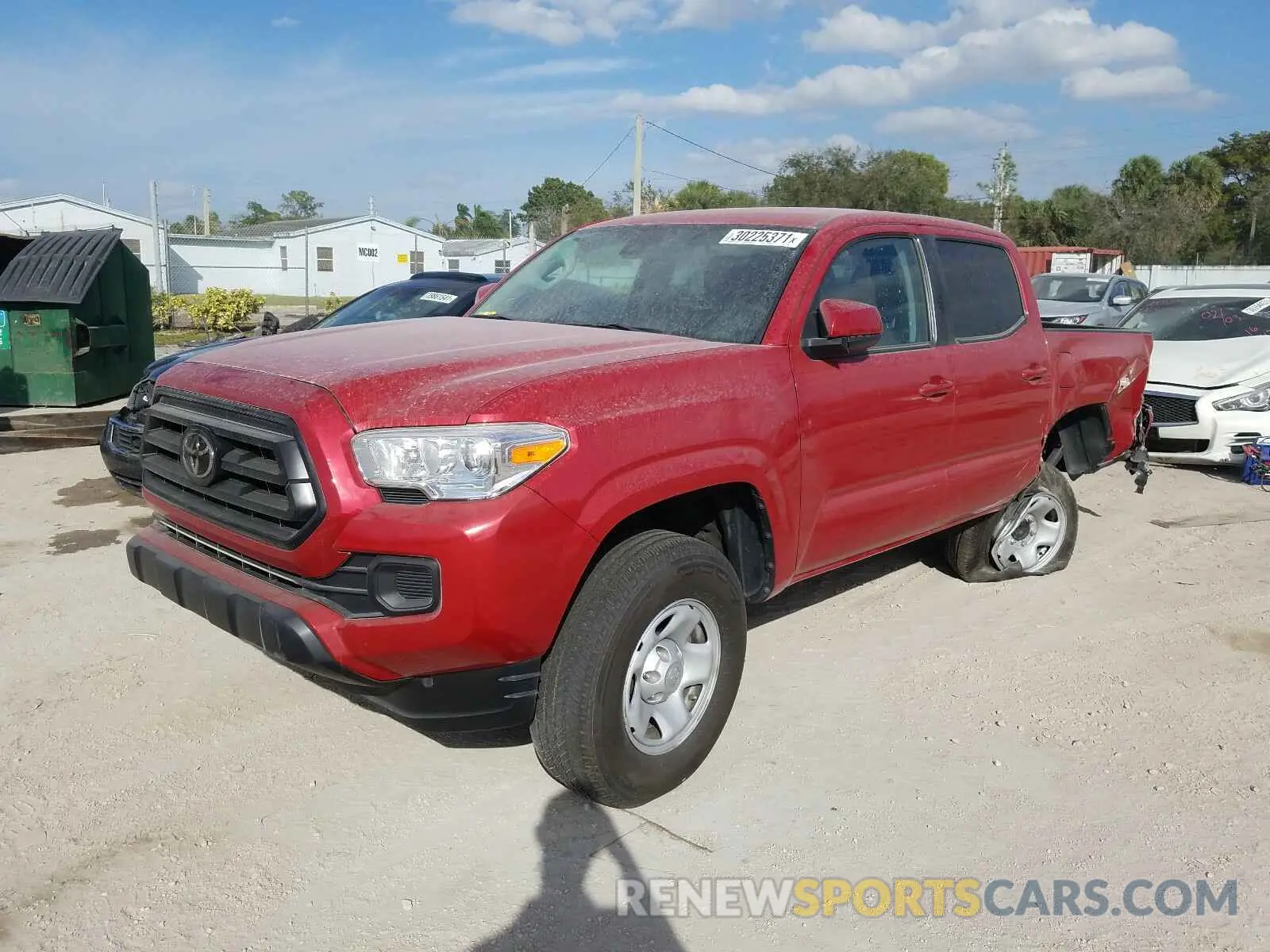 2 Photograph of a damaged car 5TFAX5GN6LX173595 TOYOTA TACOMA 2020