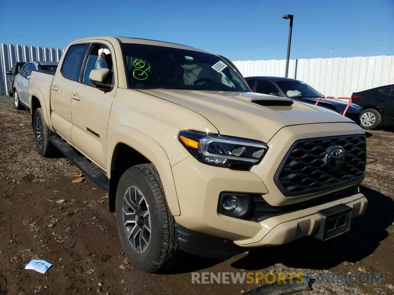 1 Photograph of a damaged car 5TFCZ5AN3LX215944 TOYOTA TACOMA 2020