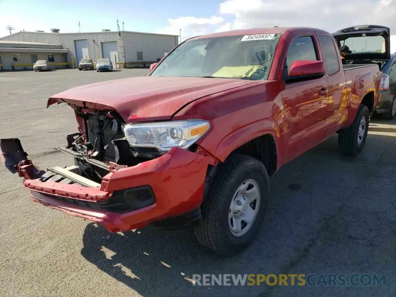 2 Photograph of a damaged car 5TFRX5GN4LX170343 TOYOTA TACOMA 2020