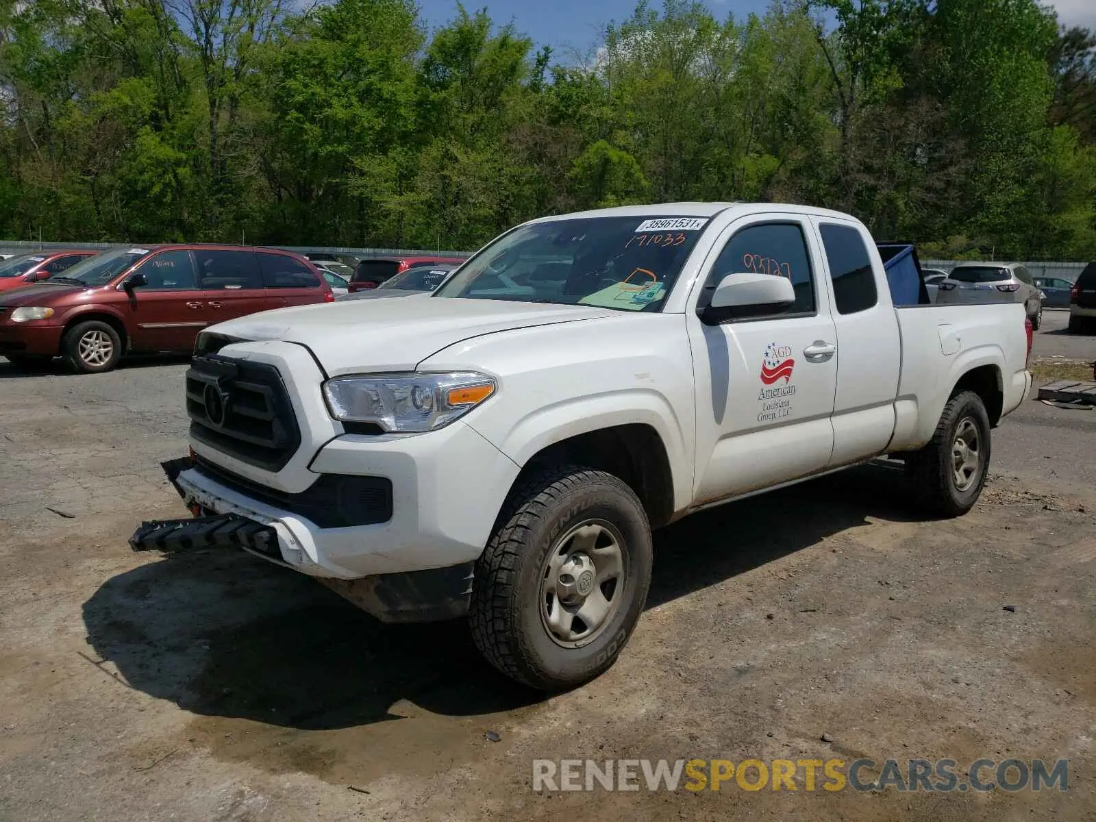 2 Photograph of a damaged car 5TFRX5GN5LX171033 TOYOTA TACOMA 2020
