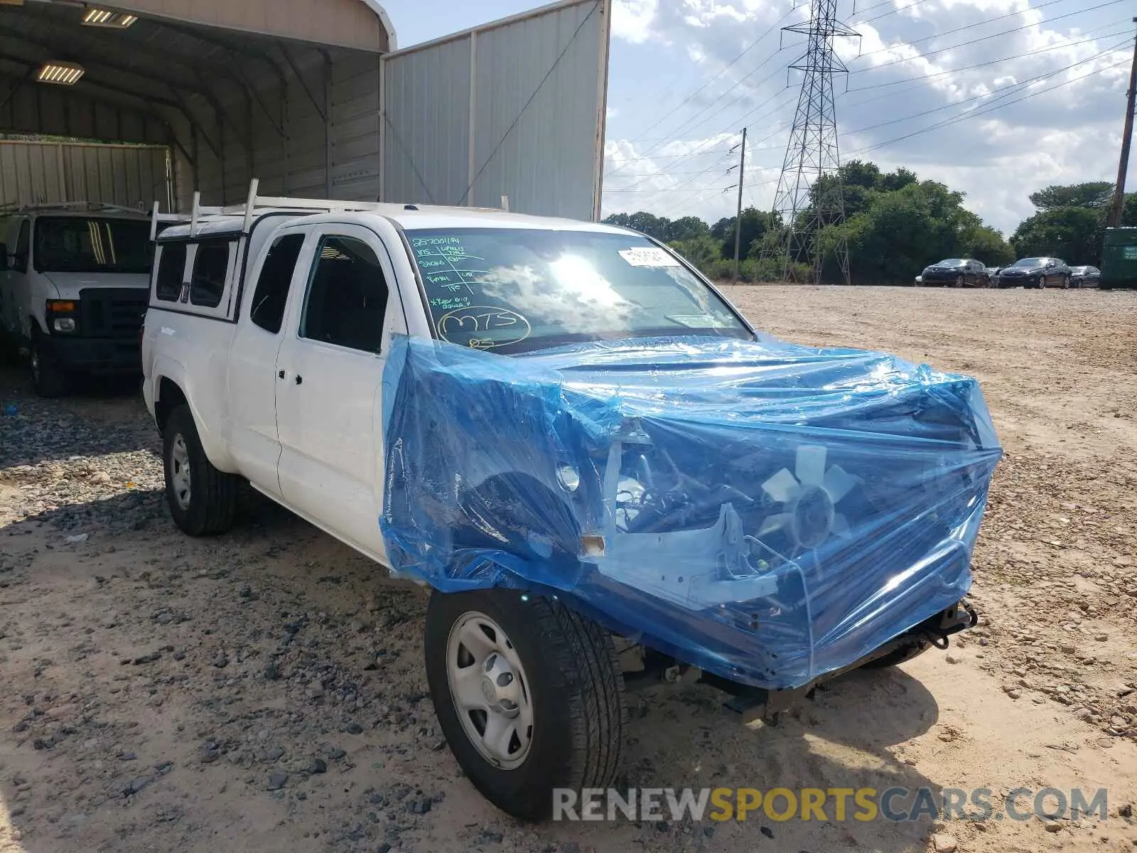 1 Photograph of a damaged car 5TFRX5GN7LX180199 TOYOTA TACOMA 2020