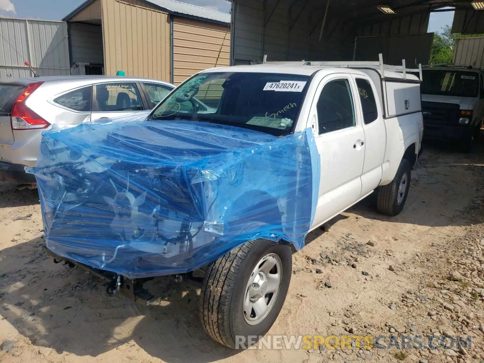 2 Photograph of a damaged car 5TFRX5GN7LX180199 TOYOTA TACOMA 2020