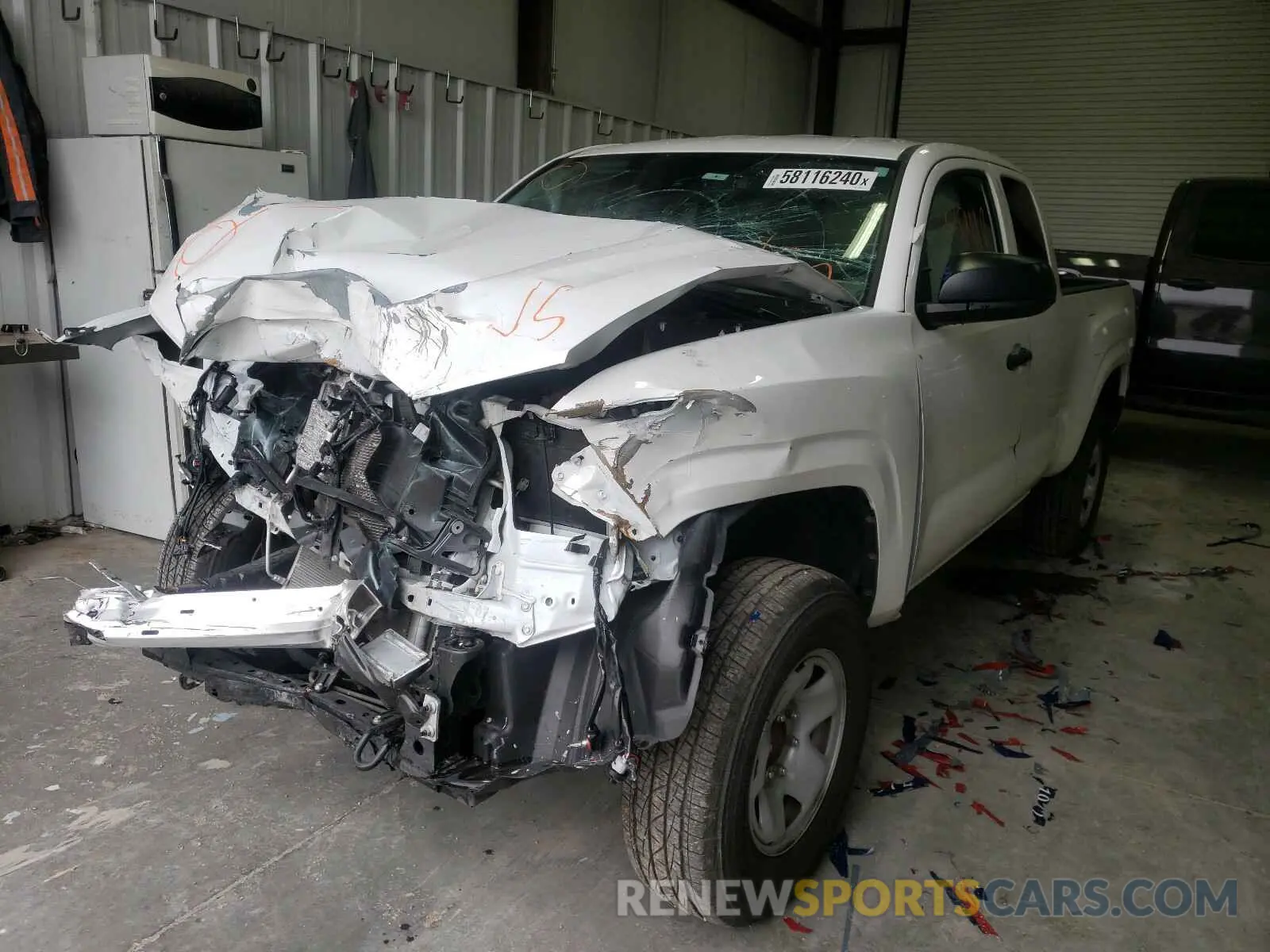 2 Photograph of a damaged car 5TFRX5GNXLX178351 TOYOTA TACOMA 2020