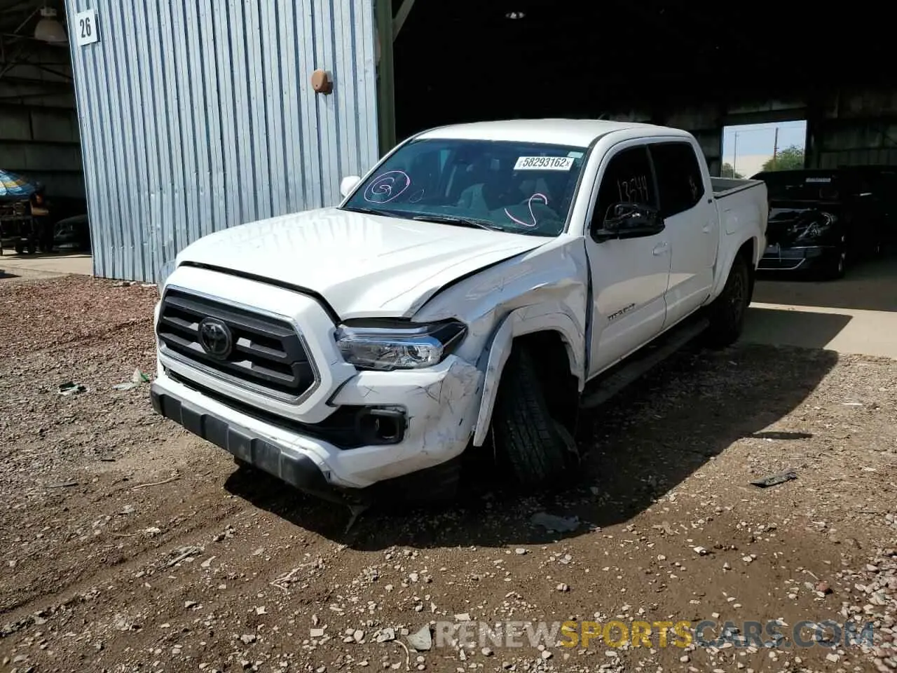 2 Photograph of a damaged car 3TMAZ5CN0MM146190 TOYOTA TACOMA 2021