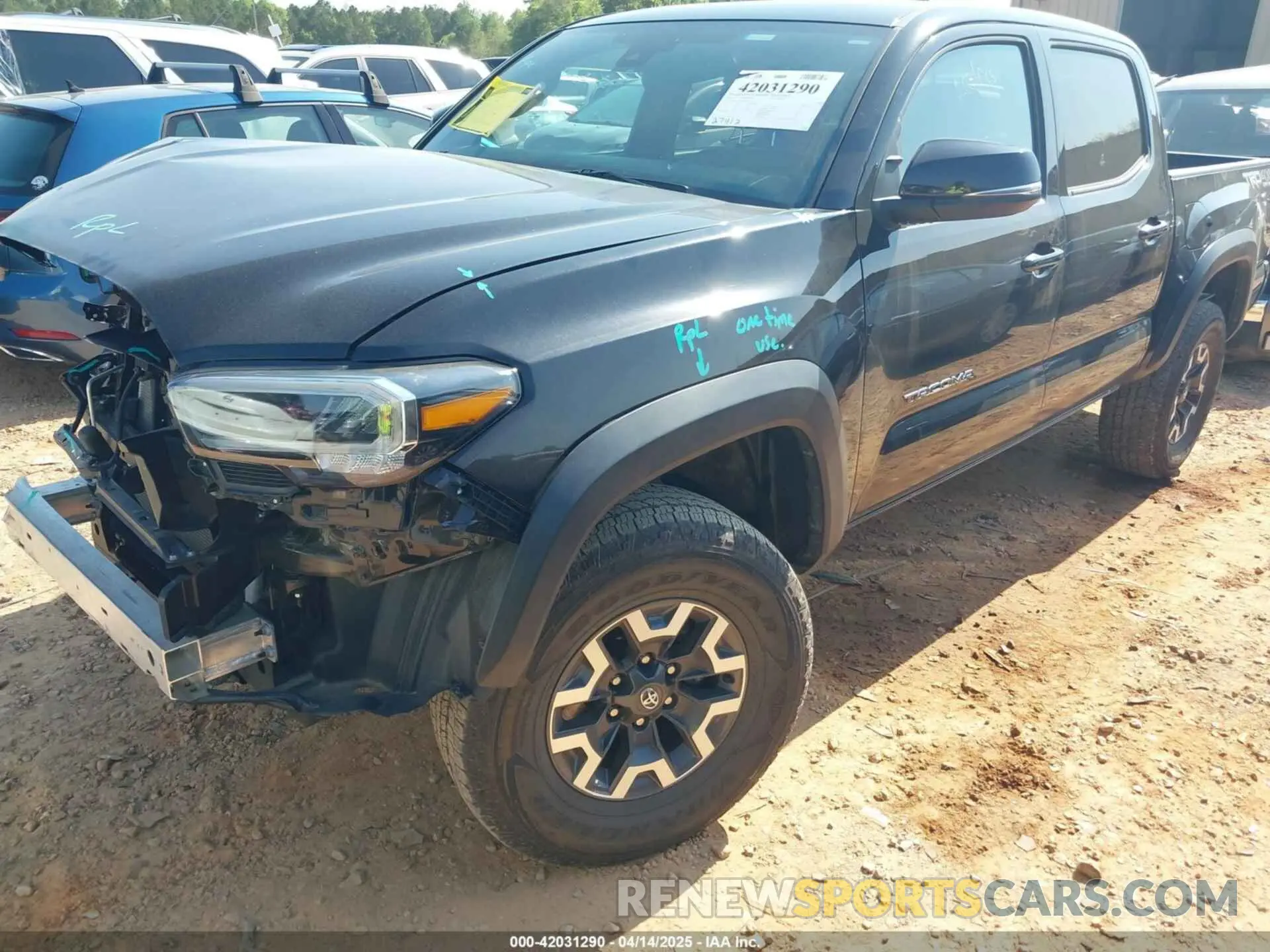 2 Фотография поврежденного автомобиля 3TMCZ5AN3MM423247 TOYOTA TACOMA 2021