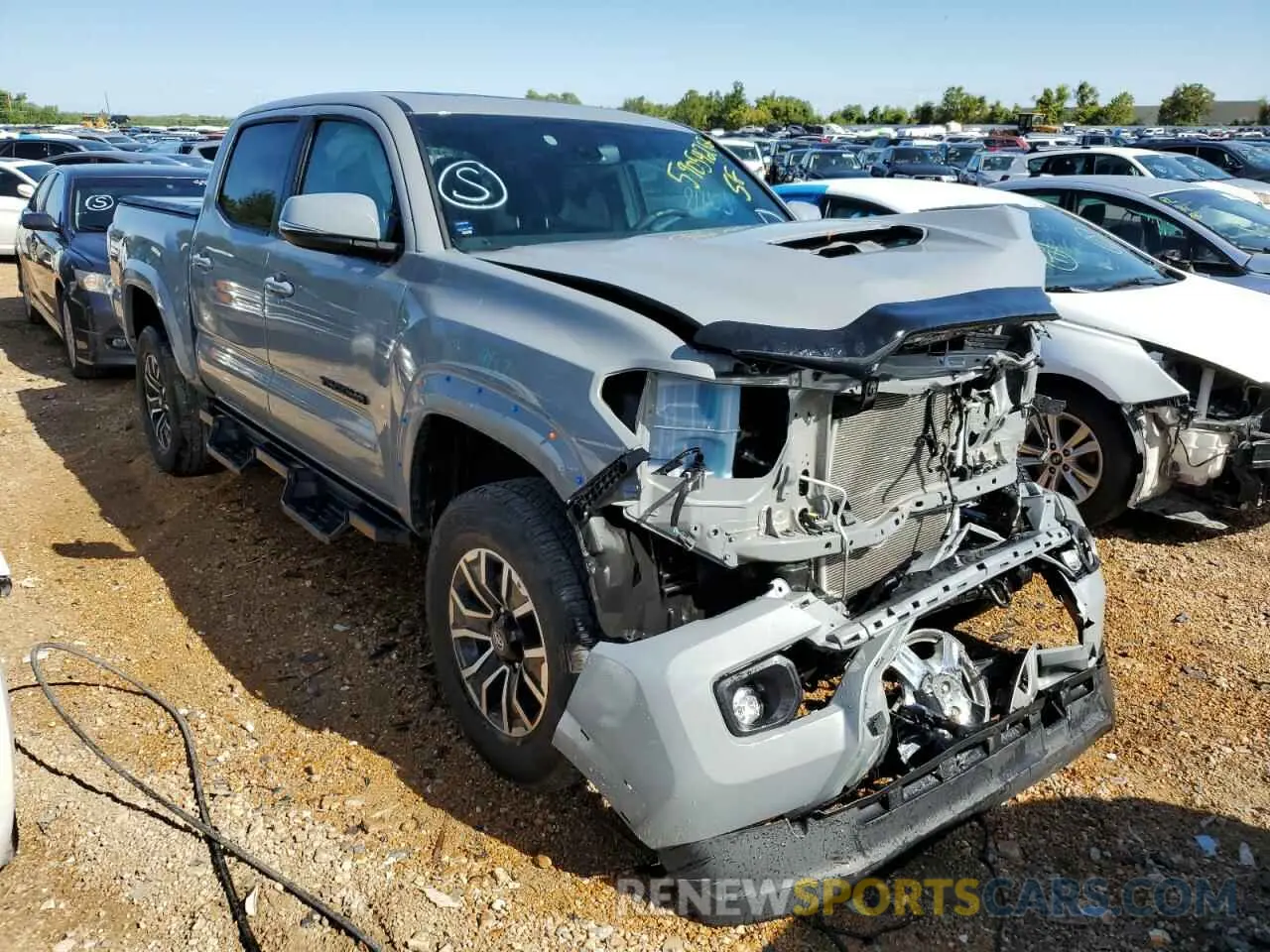 1 Photograph of a damaged car 3TMCZ5AN6MM413795 TOYOTA TACOMA 2021