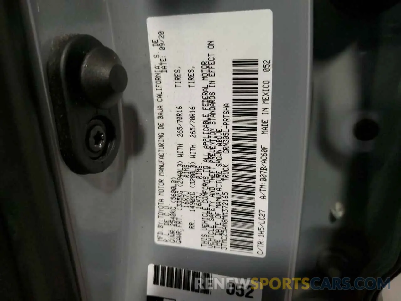 13 Фотография поврежденного автомобиля 3TMCZ5AN8MM372165 TOYOTA TACOMA 2021