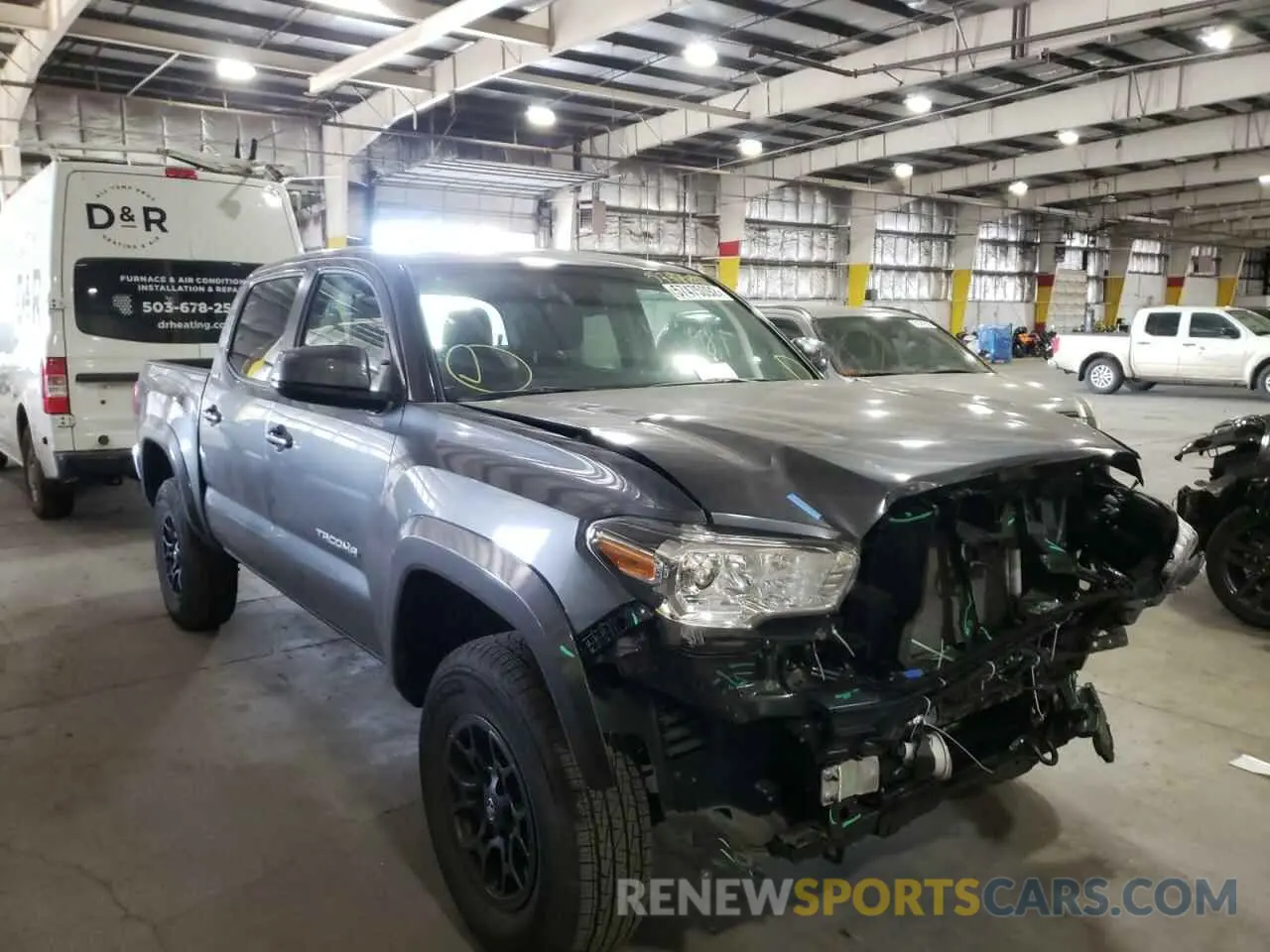 1 Photograph of a damaged car 3TMCZ5ANXMM446850 TOYOTA TACOMA 2021