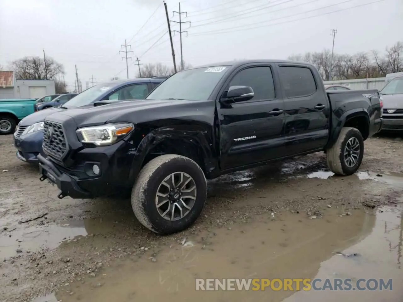 1 Photograph of a damaged car 3TYCZ5AN0MT018547 TOYOTA TACOMA 2021