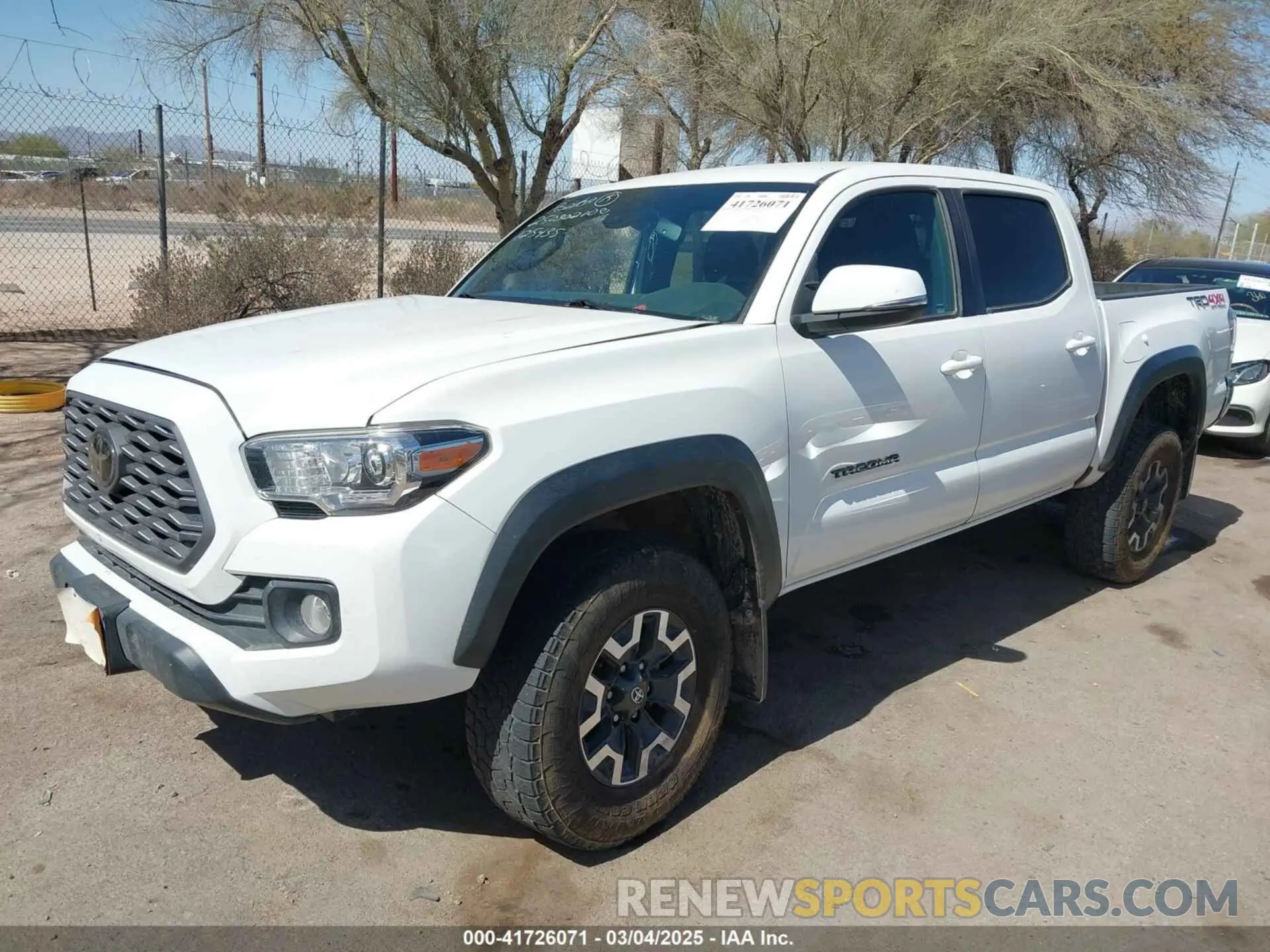 2 Photograph of a damaged car 3TYCZ5AN1MT051556 TOYOTA TACOMA 2021