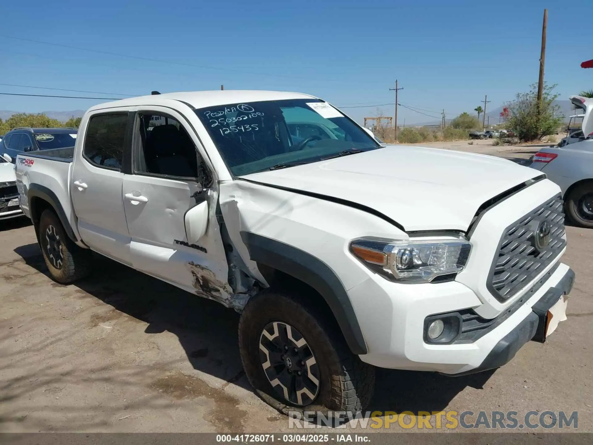 6 Photograph of a damaged car 3TYCZ5AN1MT051556 TOYOTA TACOMA 2021