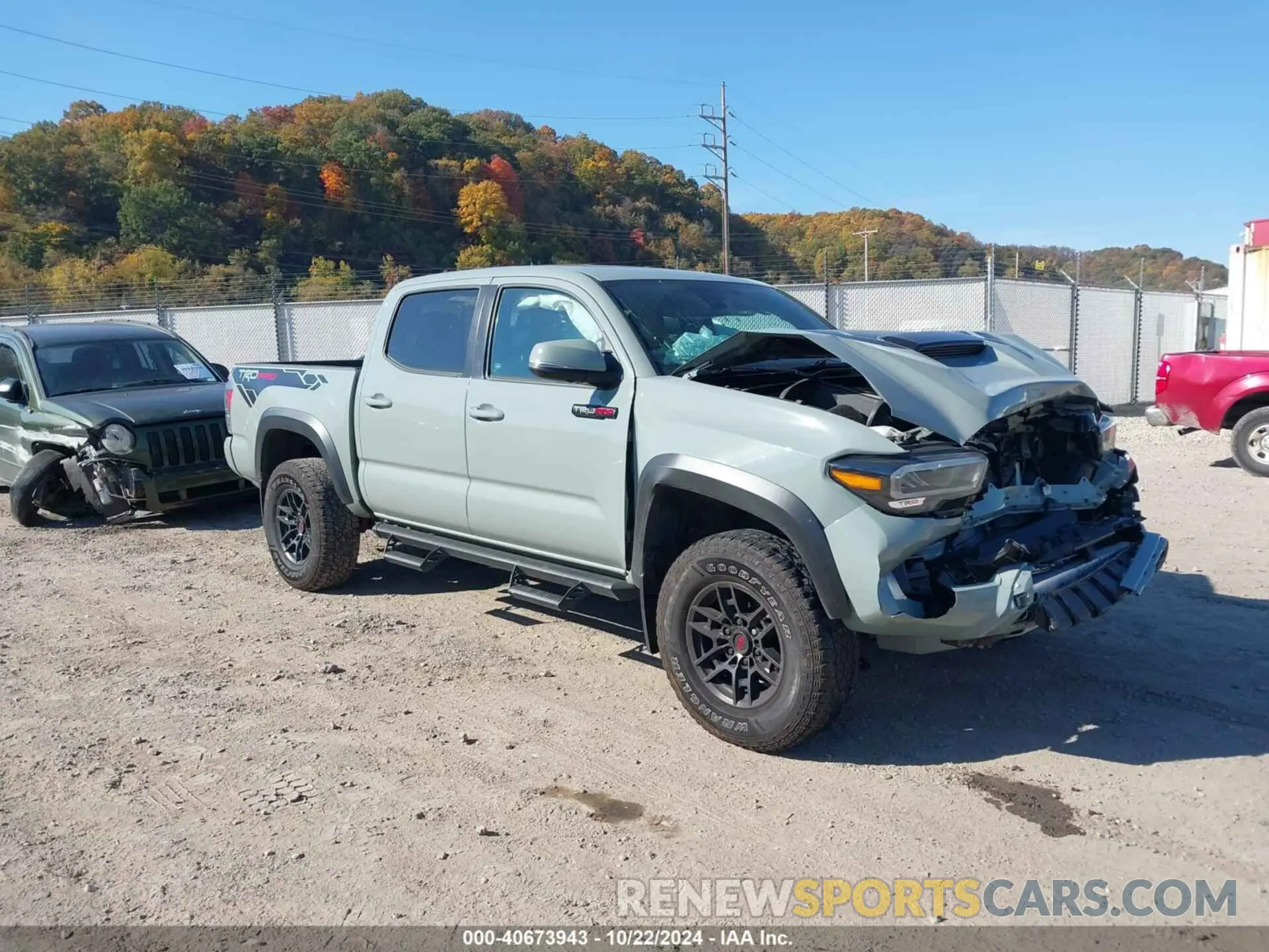 1 Photograph of a damaged car 3TYCZ5AN4MT016588 TOYOTA TACOMA 2021