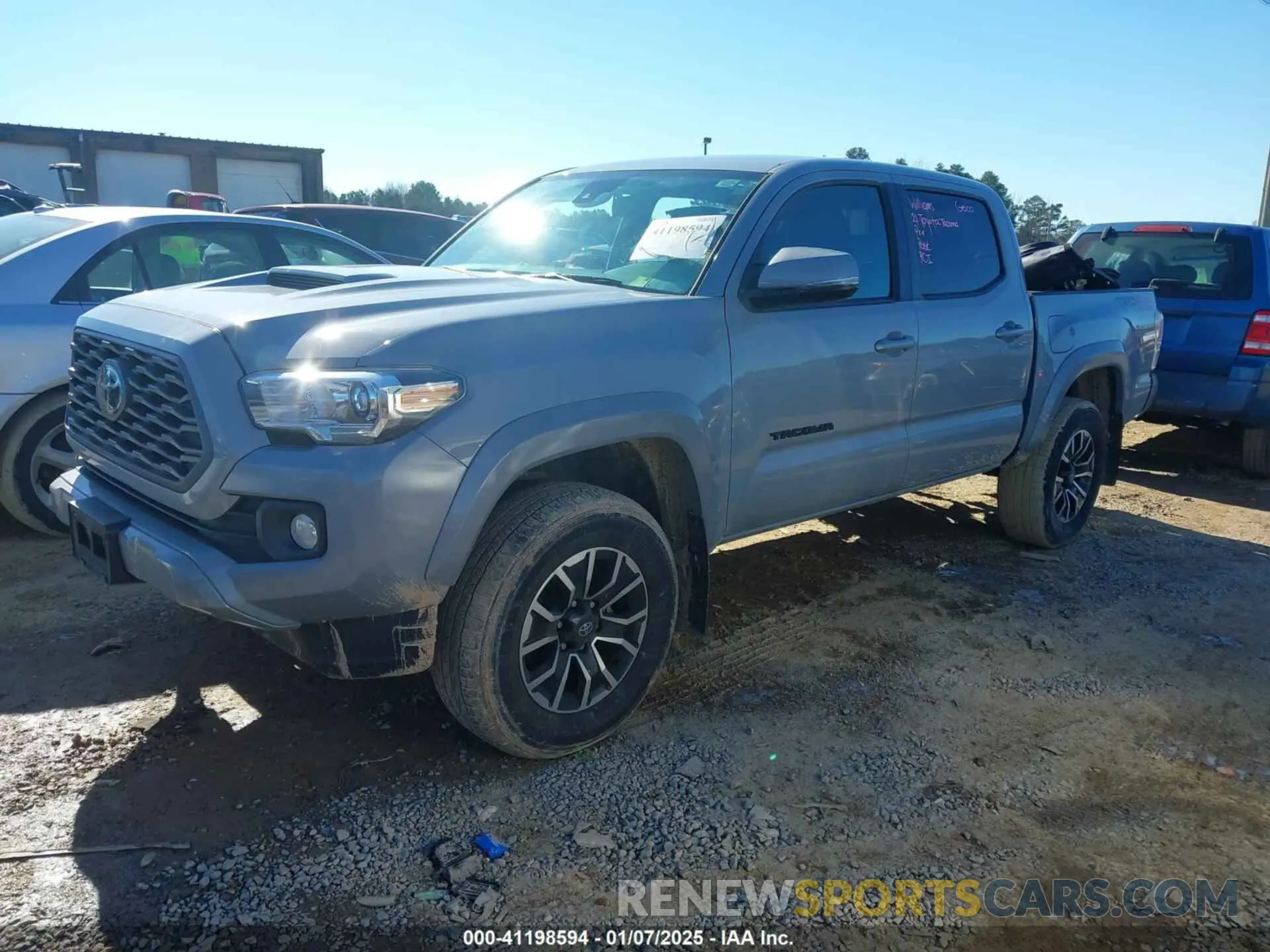 2 Photograph of a damaged car 3TYCZ5AN6MT044375 TOYOTA TACOMA 2021