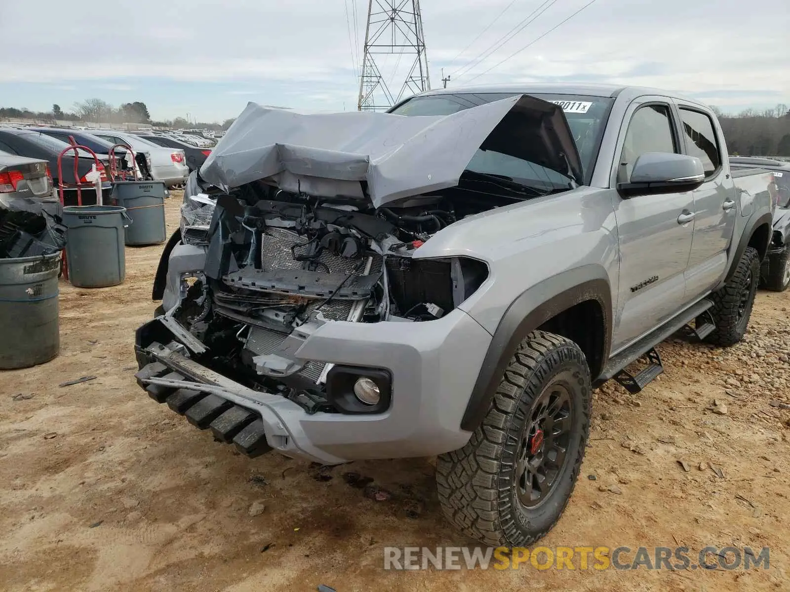 2 Photograph of a damaged car 3TYCZ5AN7MT013345 TOYOTA TACOMA 2021